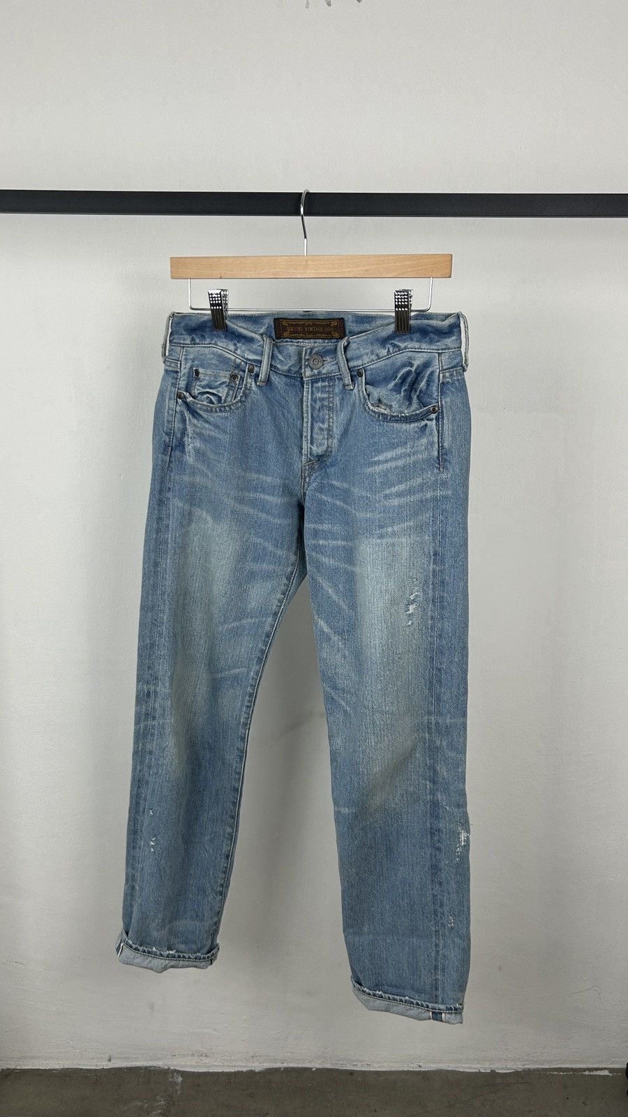 Japanese Brand genuine vintage g.o.a selvedge jeans Size US 30 / EU 46 - 8 Thumbnail