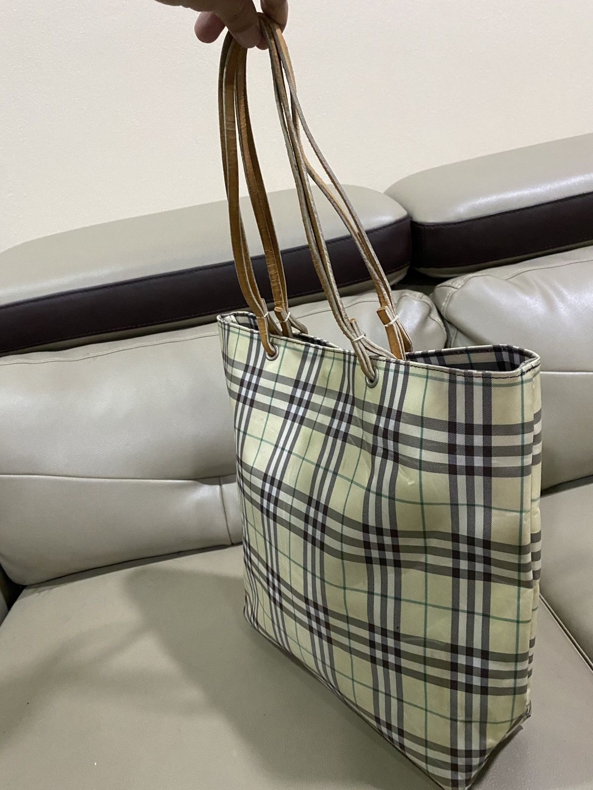 Burberry Authentic Vintage Burberry Nova Check Tote Bag Size ONE SIZE - 3 Thumbnail