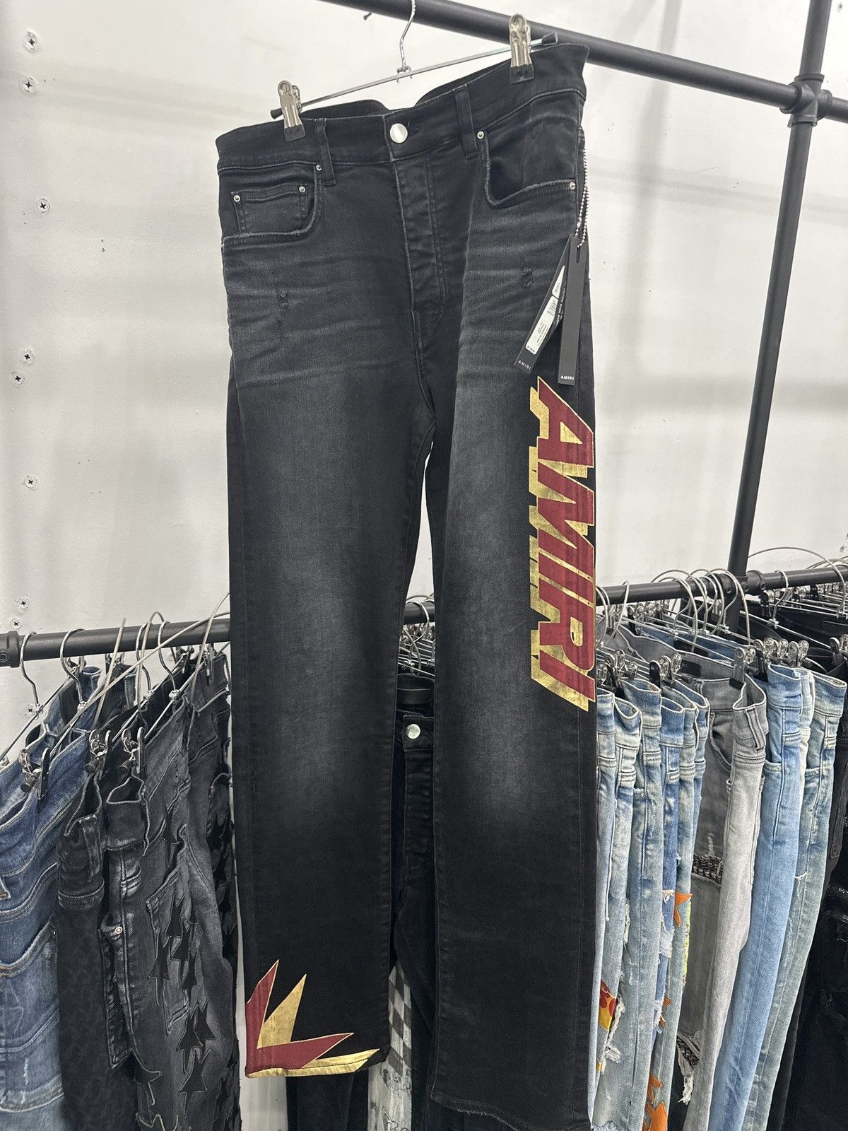 Amiri Amiri Shadow Logo Jeans Size US 30 / EU 46 - 1 Thumbnail