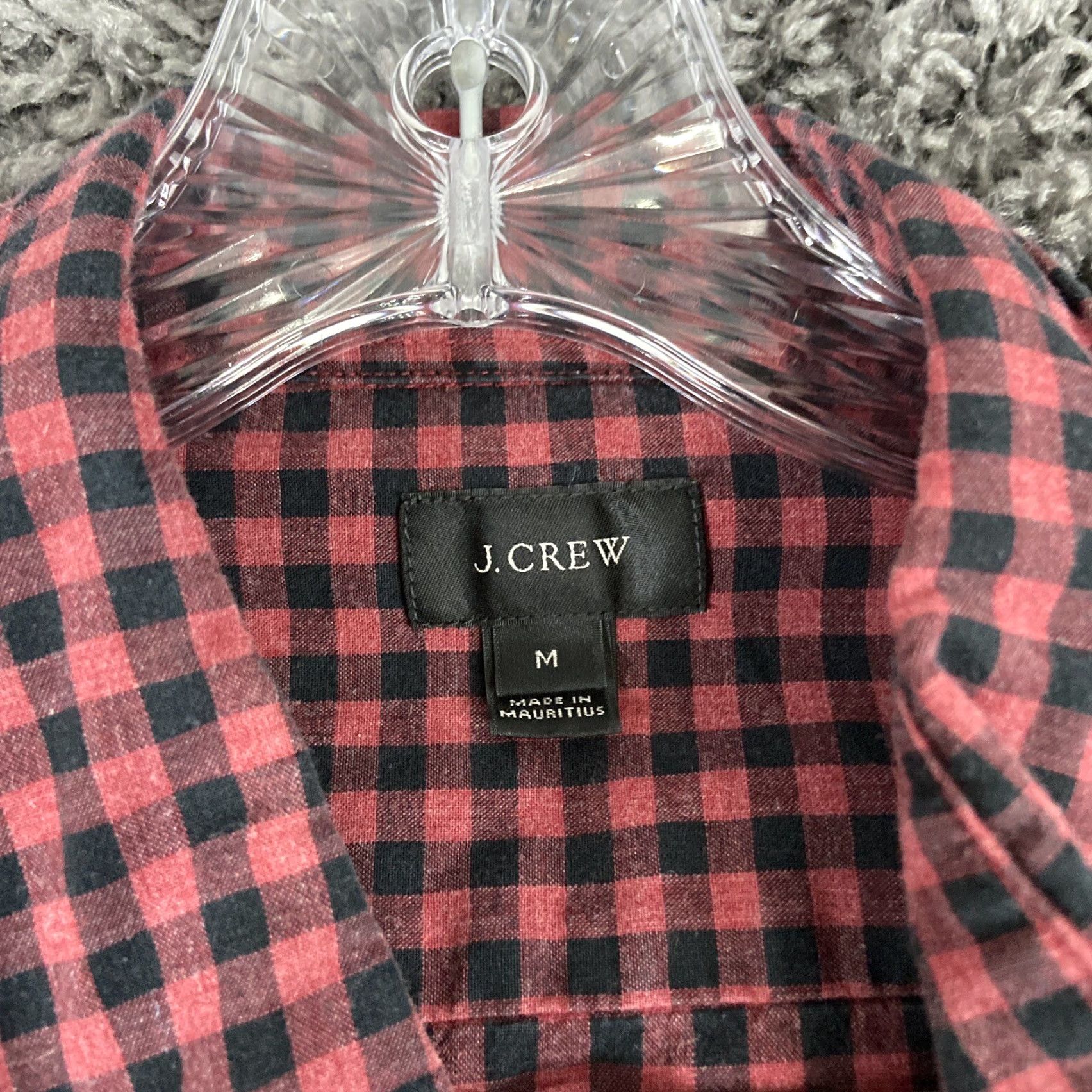 J.Crew J.Crew Shirt Men M Button-Up Long Sleeve Red Plaid M Mens Red Plaid Shirt Size US M / EU 48-50 / 2 - 6 Thumbnail