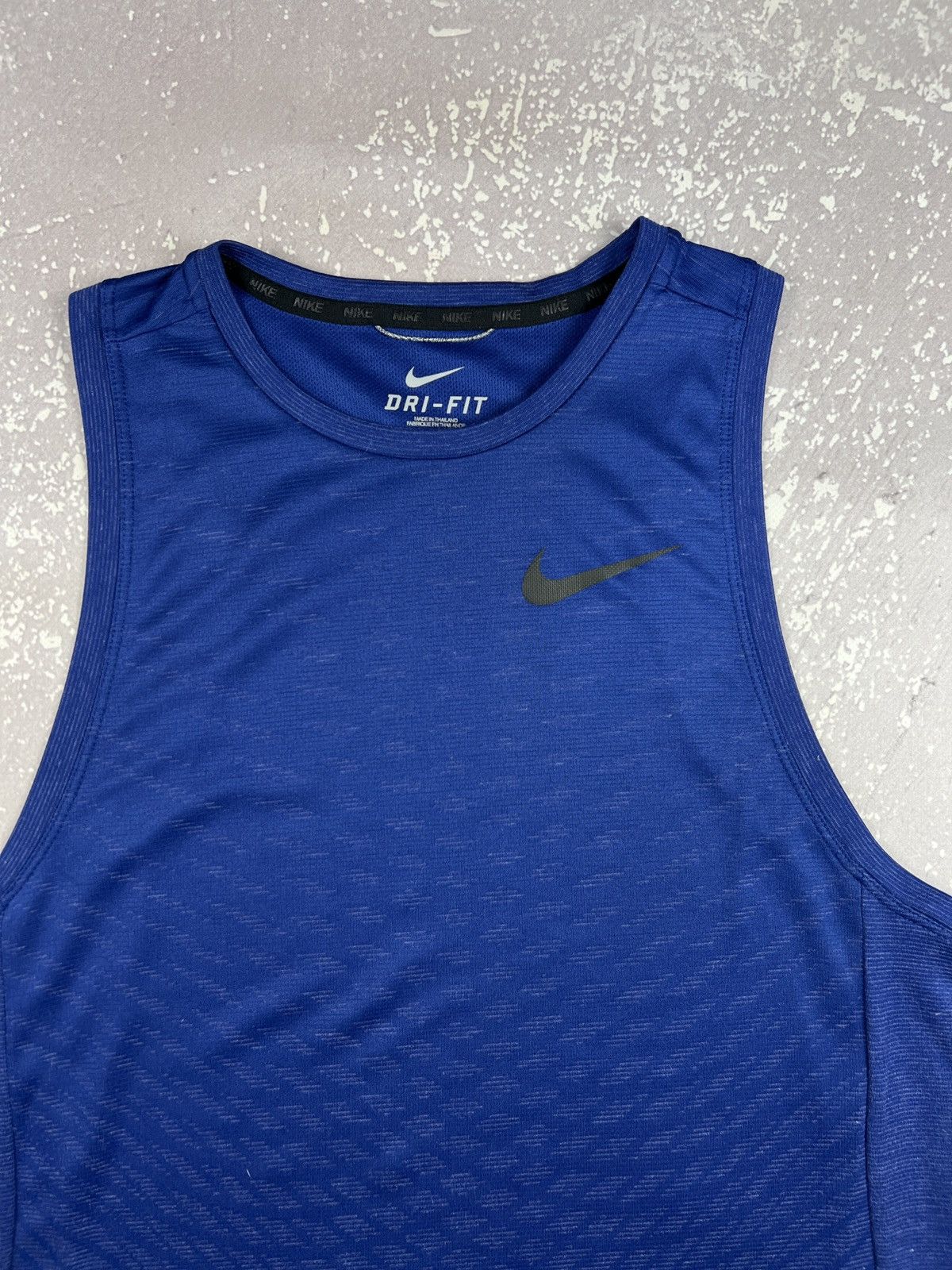 Nike Nike Swoosh Dri fit Gym SleevelessTank Top Mens S Blue Size US S / EU 44-46 / 1 - 3 Thumbnail