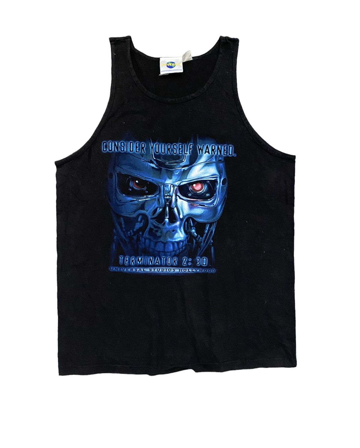 Vintage 1991 Terminator 2 skull tank Made in USA Size US XL / EU 56 / 4 - 1 Thumbnail