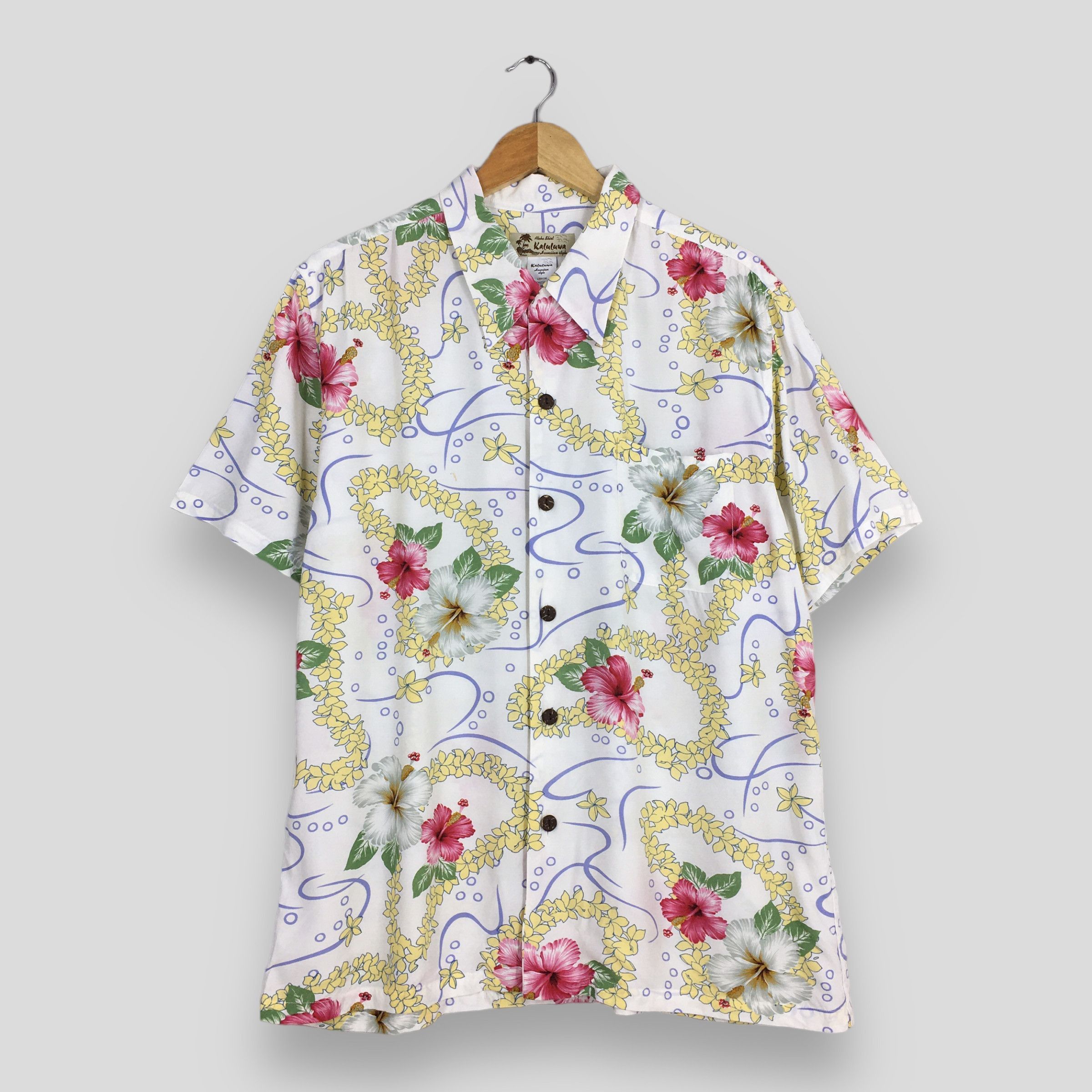 Life's a Beach Vintage Kaluluwa Hawaii Kamehameha Aloha Floral Shirt Large Size US L / EU 52-54 / 3 - 1 Thumbnail