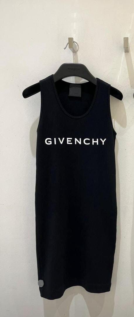 Givenchy o1srvl11e0925 Archetype Tank Top Dress In Jersey in Navy Size M / US 6-8 / IT 42-44 - 1 Preview