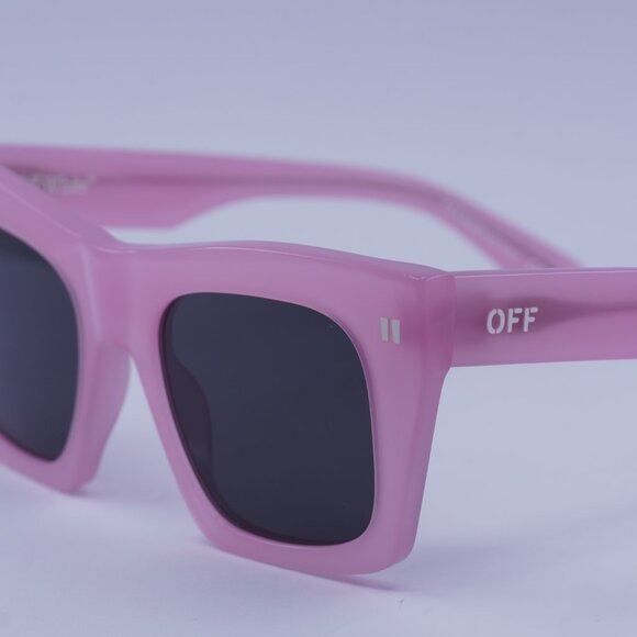 Off-White Off-White OERI13Y SELMA 3007 Sunglasses Pink Square Frame Size ONE SIZE - 10 Thumbnail