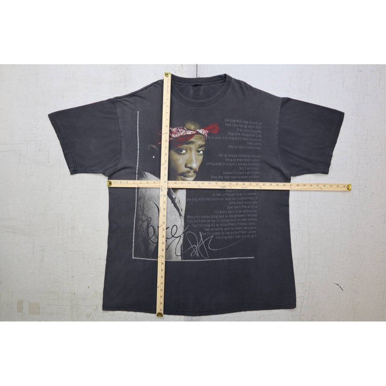 VTG 90s Y2K Tupac Shakur Memorial BLACK Shirt Hip Hop 3XL