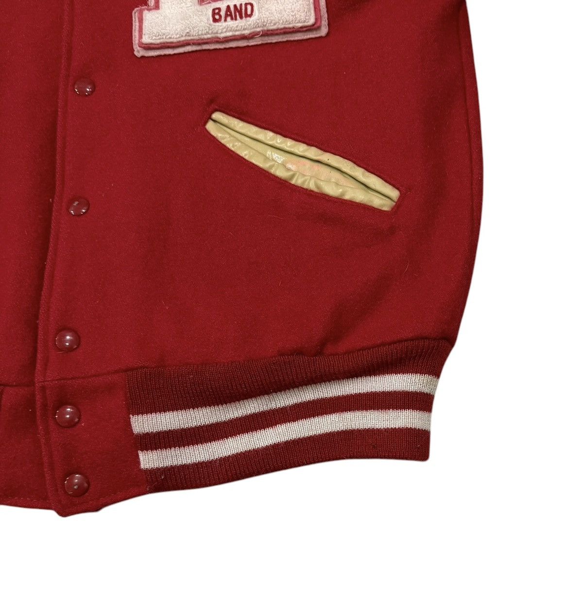 Delong Vintage 90s Delong Marching Band Wool Leather Varsity Jacket Size US M / EU 48-50 / 2 - 3 Thumbnail