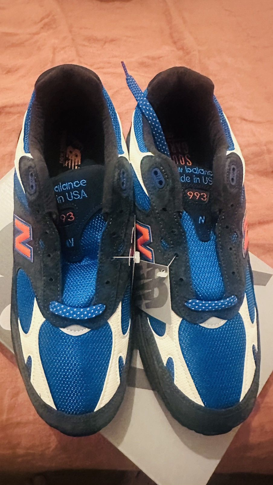 Kith × New Balance New Balance 993 MiUSA Kith Madison Square Garden Navy Size US 12 / EU 45 - 4 Thumbnail