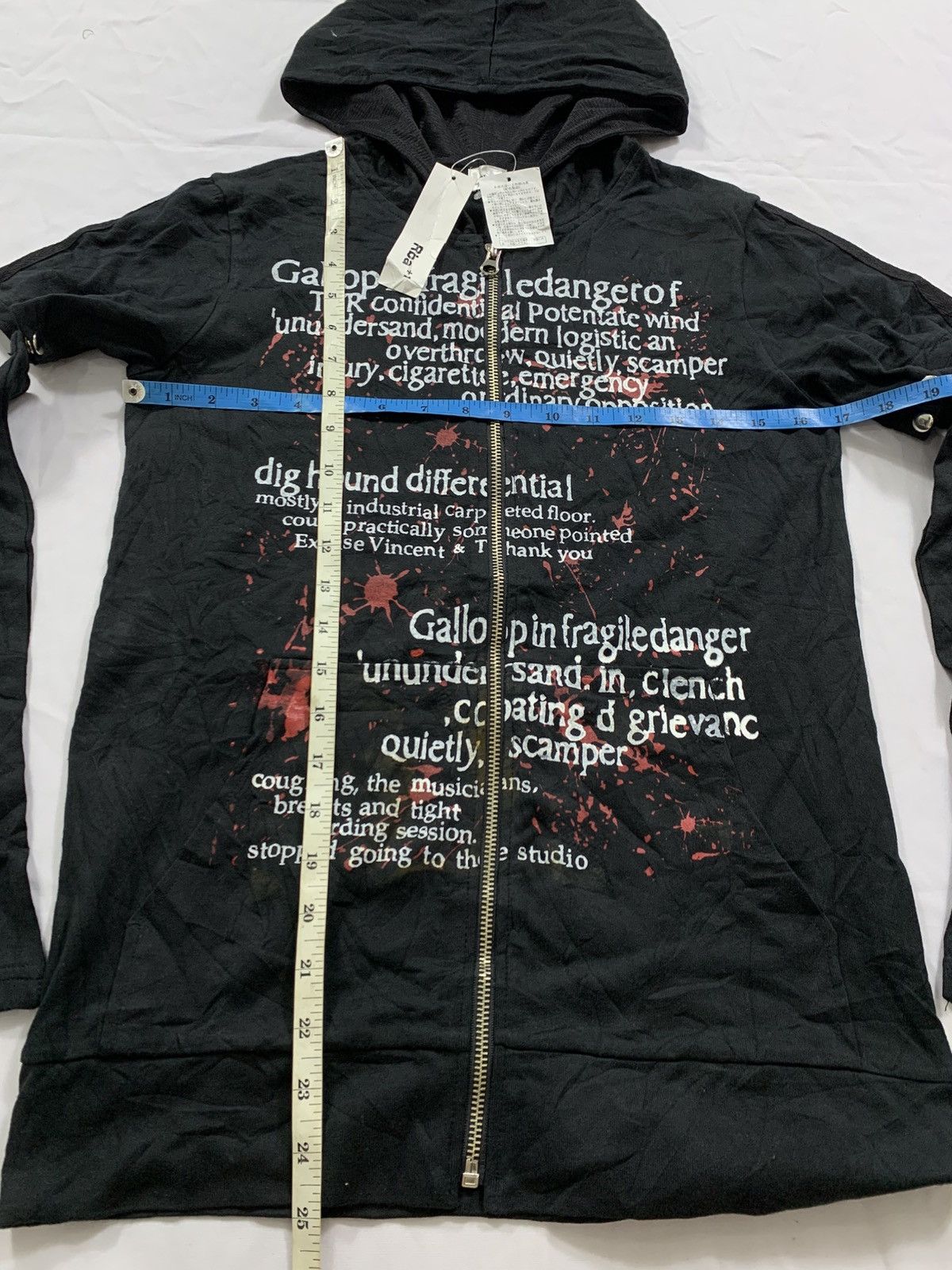 If Six Was Nine JAPAN Rba+1 GOTHIC PUNK GRUNGE ZIP HOODIE IFSIX LGB STYLE Size US M / EU 48-50 / 2 - 7 Thumbnail