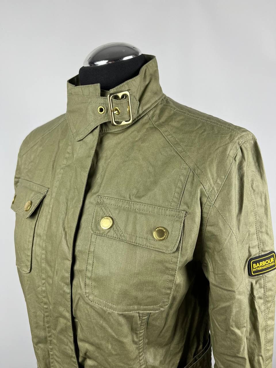 Barbour Barbour International Bearings Casual Jacket Green Belted Size XS / US 0-2 / IT 36-38 - 5 Thumbnail