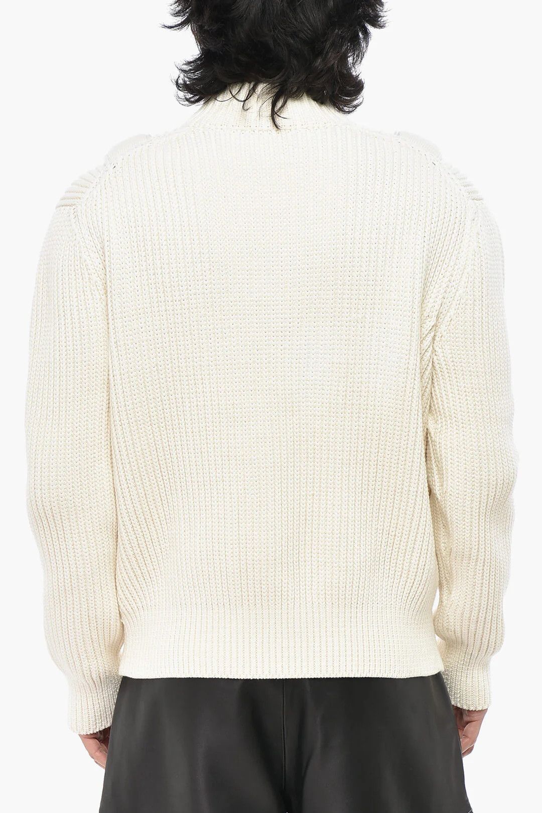 Off-White og1mm0526 Cotton Zip-Up Sweater in White Size US M / EU 48-50 / 2 - 2 Thumbnail