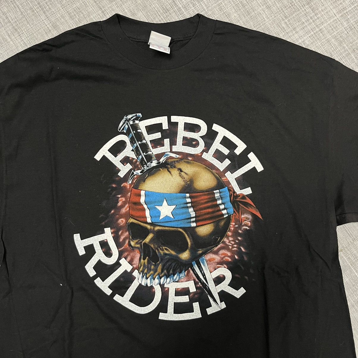 Harley Davidson × Vintage VTG Rebel Rider Harley Tee Sz XL Size US XL / EU 56 / 4 - 2 Thumbnail
