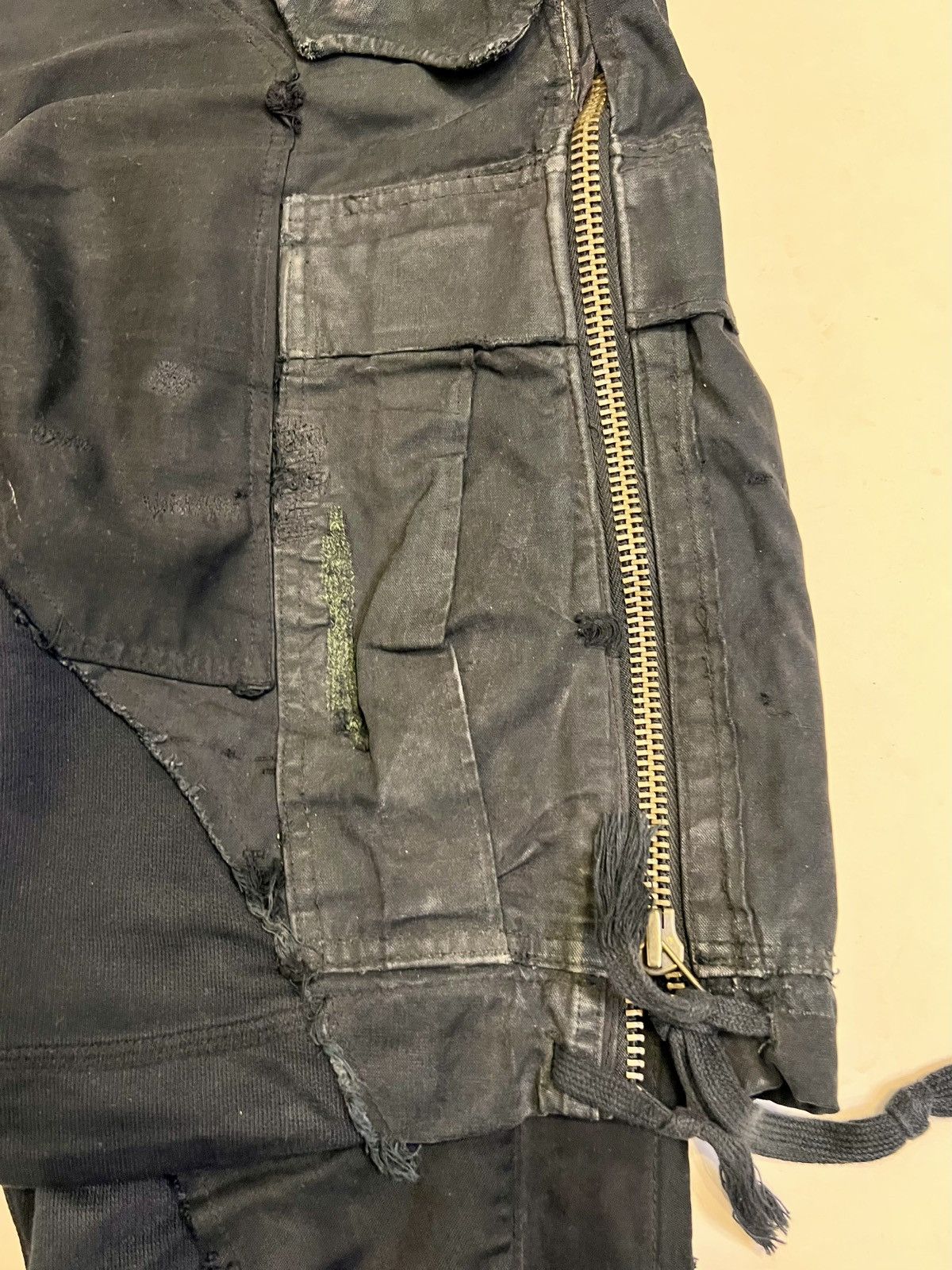 Greg Lauren Black cargo pants with tracksuits Size US 38 / EU 54 - 8 Thumbnail