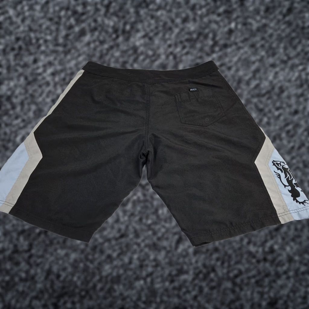 RVCA RVCA Mens Boardshorts Black Size 38 Drawstring Back Pocket Beach Bum 90s? Size ONE SIZE - 1 Thumbnail