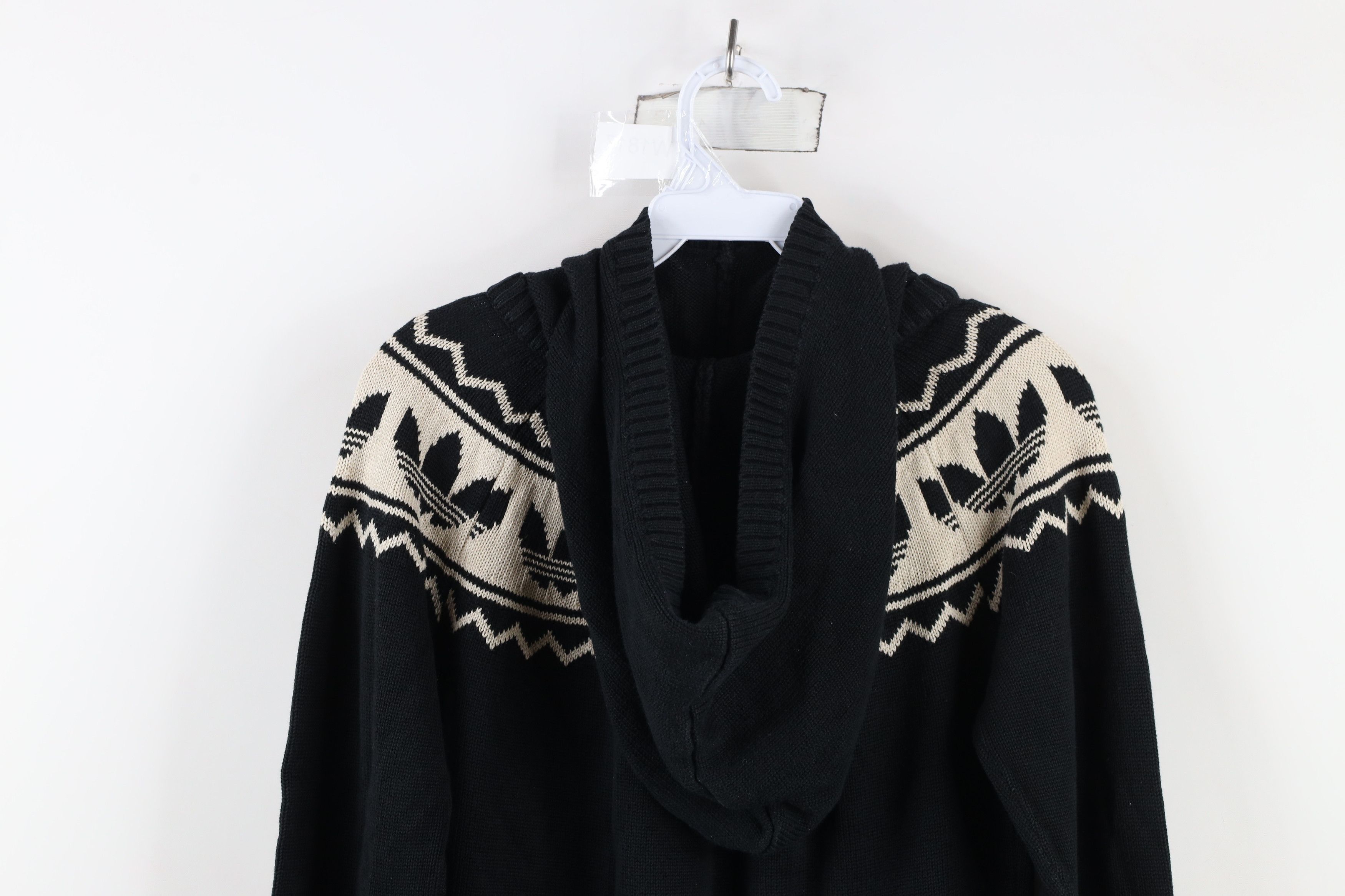 Adidas × Vintage Vintage Y2K Adidas Christmas Trefoil Knit Hoodie Sweater Size M / US 6-8 / IT 42-44 - 12 Thumbnail