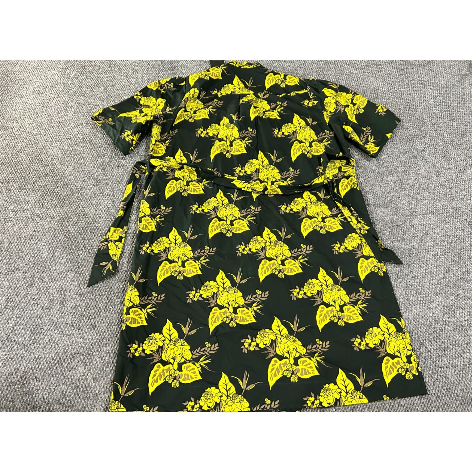 Scotch & Soda Scotch & Soda dress Womens Medium green floral tie waist midi satin cotton short sleeve collared pullover cocktail casual party/occasion Women Mens? Size M / US 6-8 / IT 42-44 - 7 Thumbnail