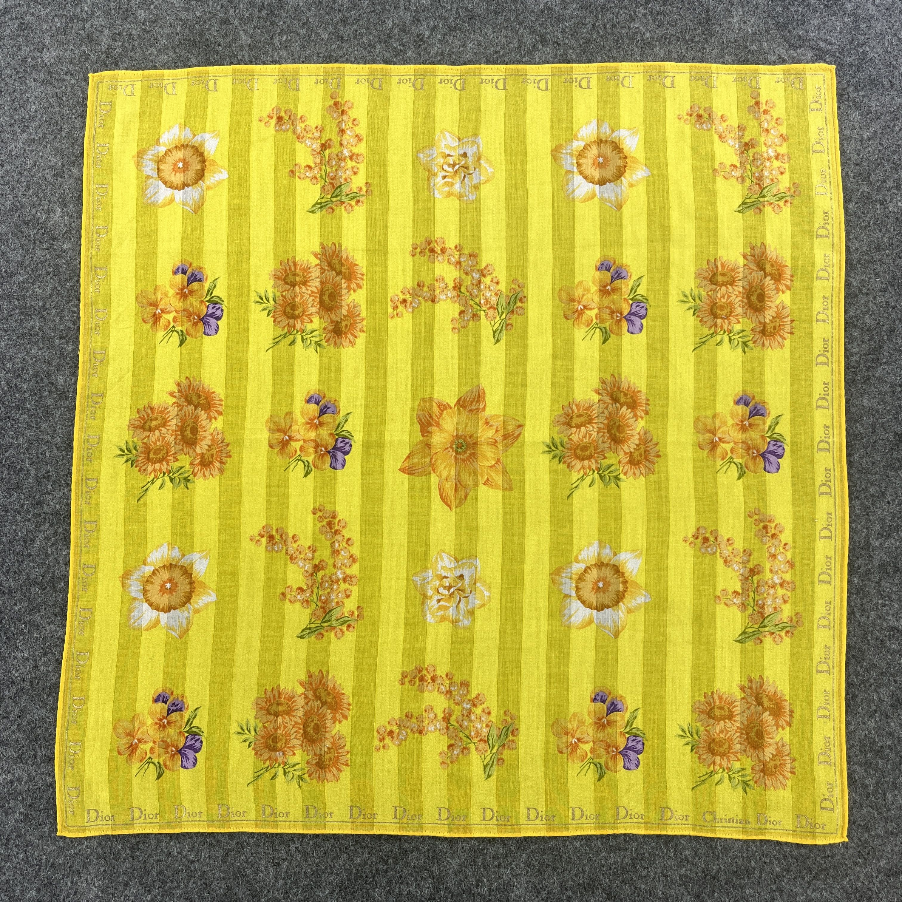 Vintage Christian Dior Handkerchief / Bandana / Neckerchief B064 Size ONE SIZE - 2 Thumbnail