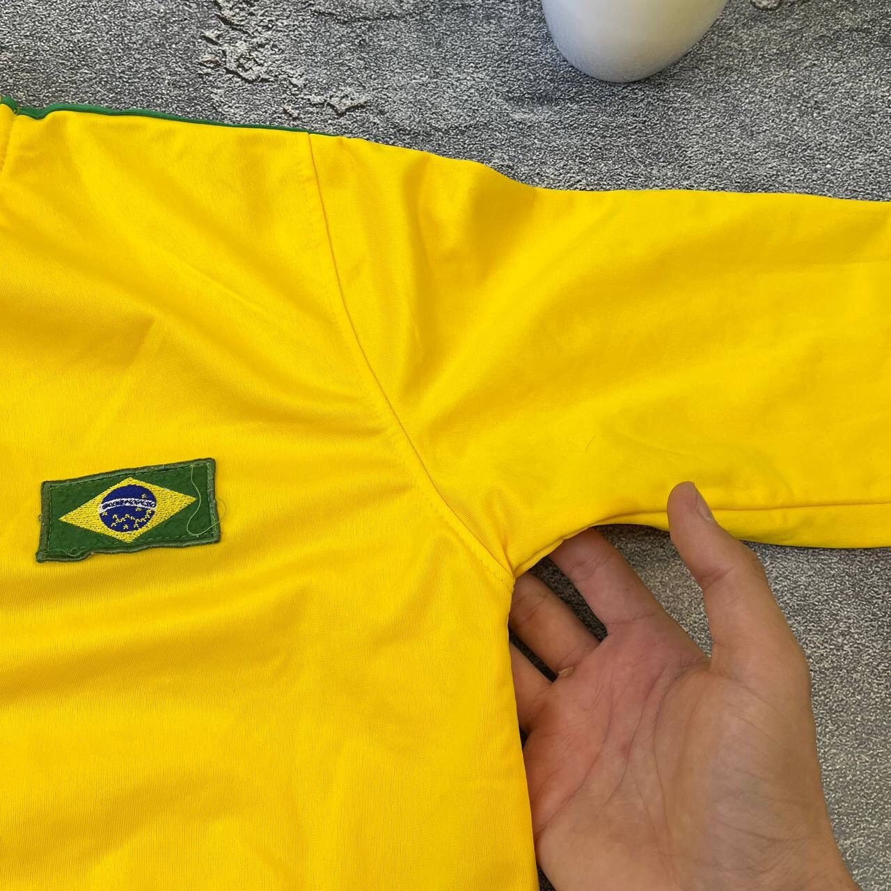 Japanese Brand × Vintage Vintage Brazil Team🇧🇷Boxy Olympi Zip Jacket Y2k Size US S / EU 44-46 / 1 - 2 Thumbnail