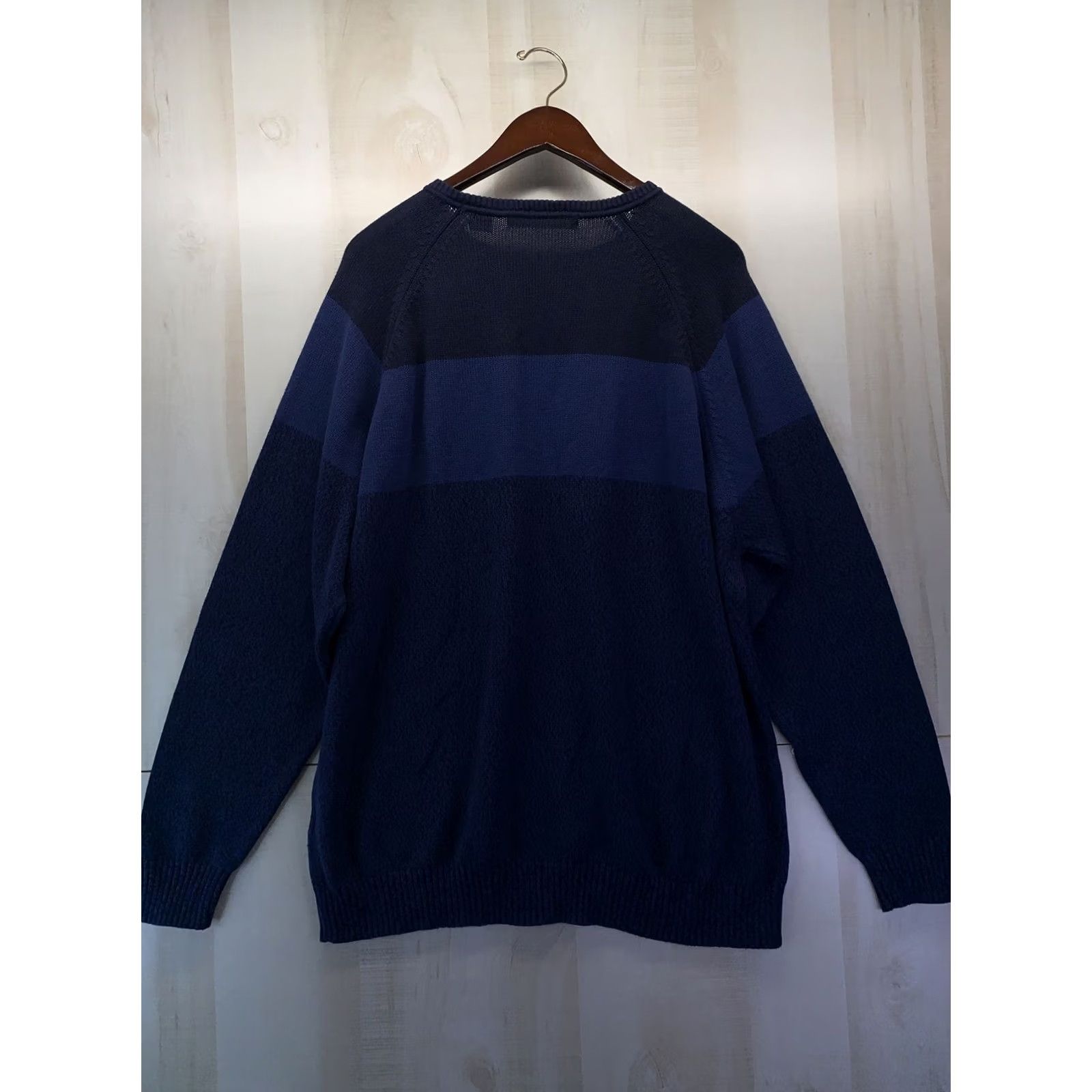 Vintage Northern Isles Aerospun Cotton Men’s Blue Knit Sweater NWT-4472 Size US XXL / EU 58 / 5 - 7 Thumbnail