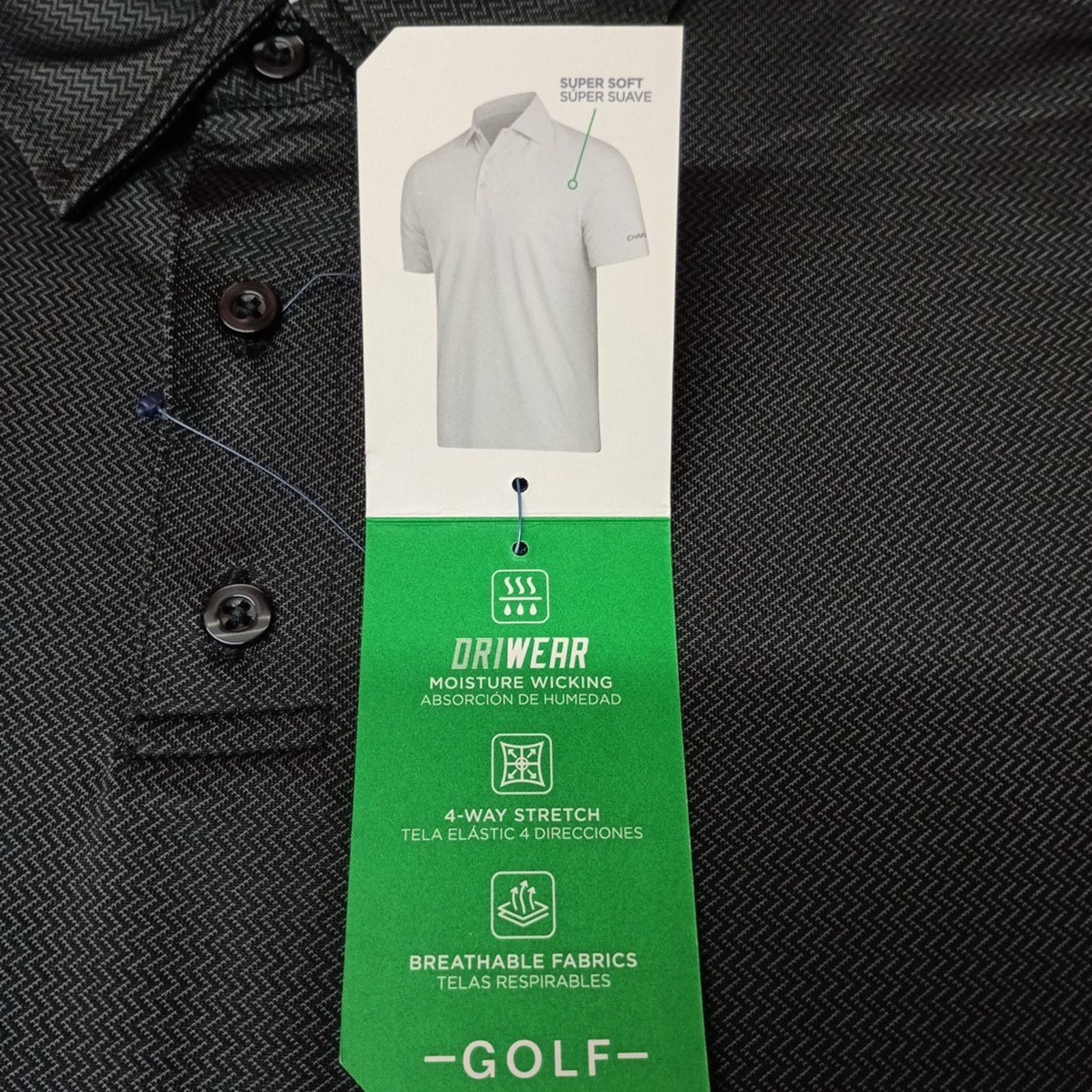 Chaps Chaps Golf Polo Shirt Men's M Black Dri Wear Breathable Size US M / EU 48-50 / 2 - 4 Thumbnail