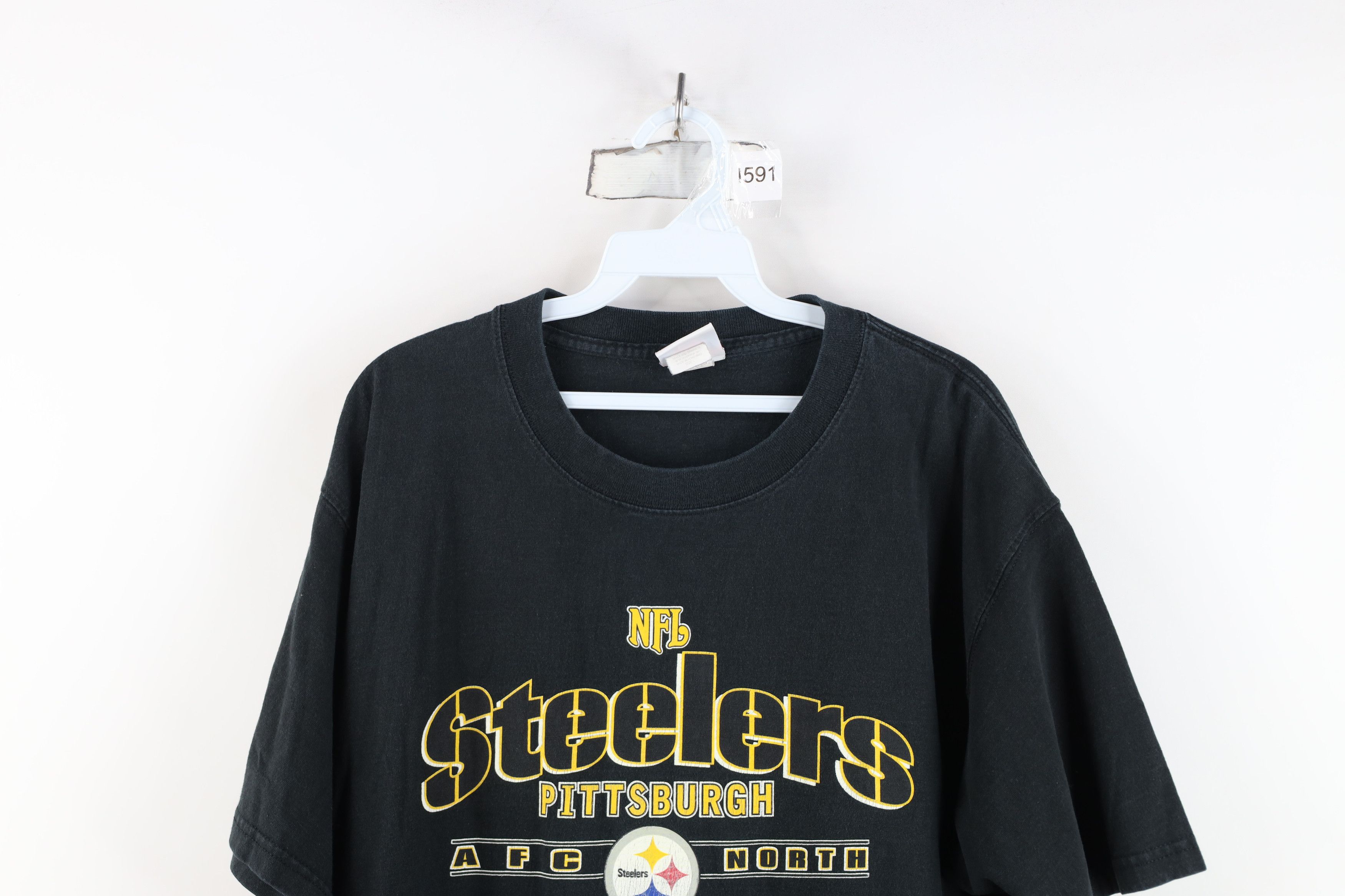 Vintage Vintage 90s Y2K Spell Pittsburgh Steelers Football T-Shirt Size US L / EU 52-54 / 3 - 2 Thumbnail