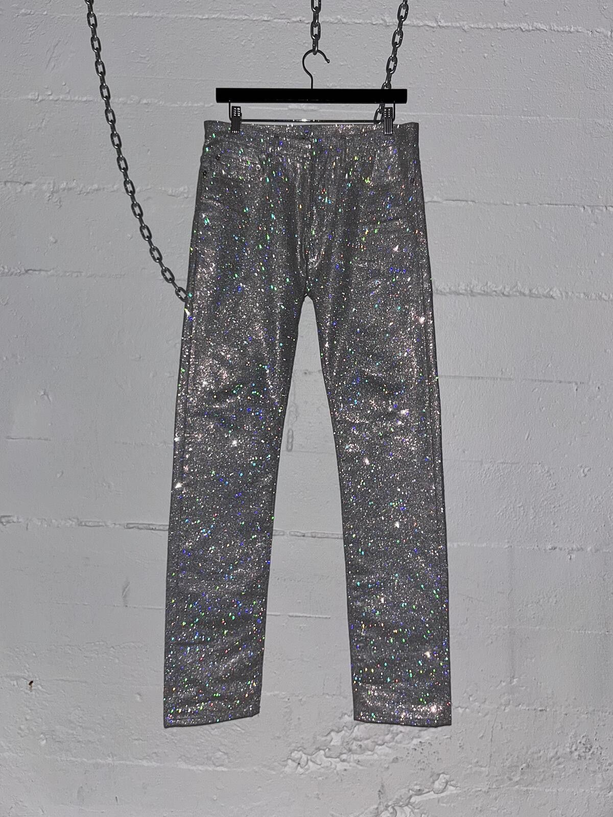 Dior Dior Homme SS06 Glitter Jeans Size US 31 - 2 Thumbnail