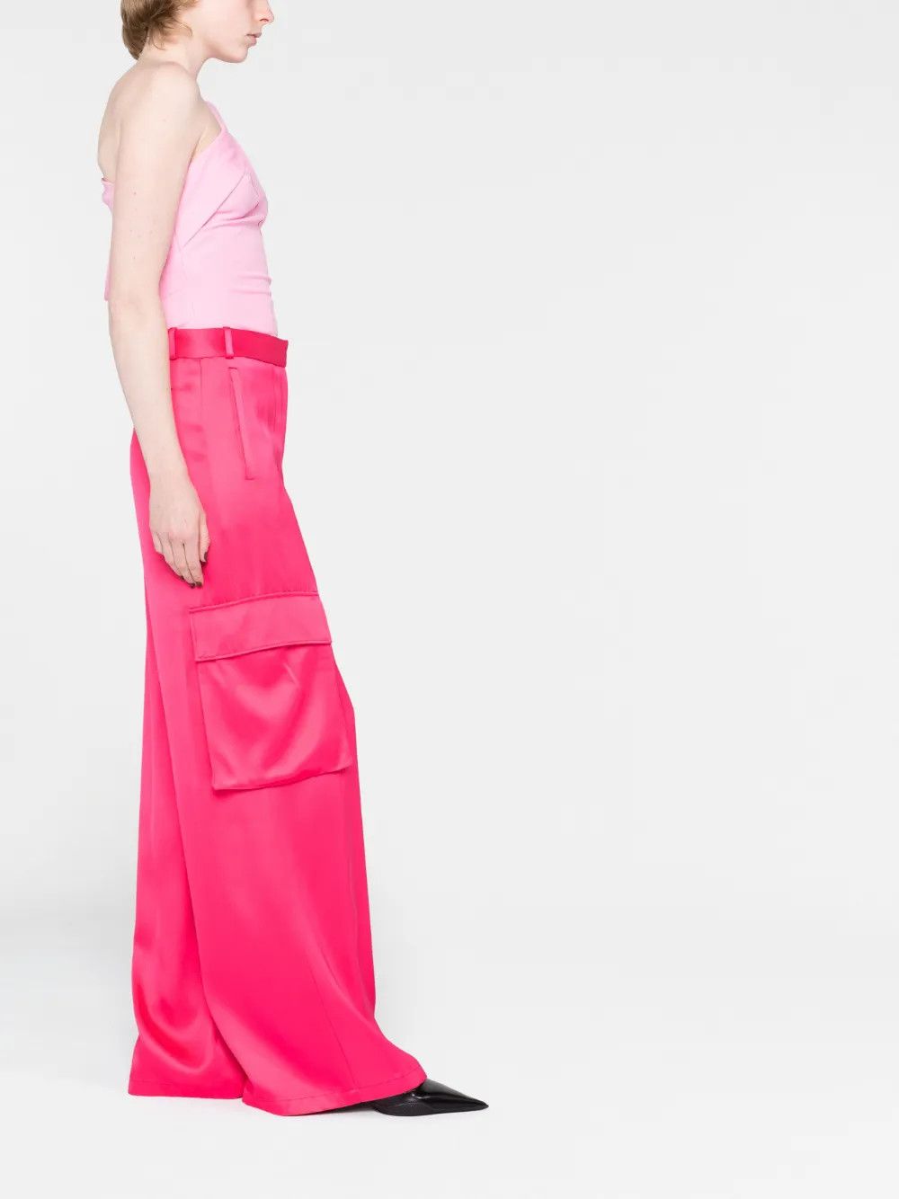 Versace o1y0226 Cargo Pant in Fuchsia Size 25" / US 0 / IT 36 - 4 Thumbnail