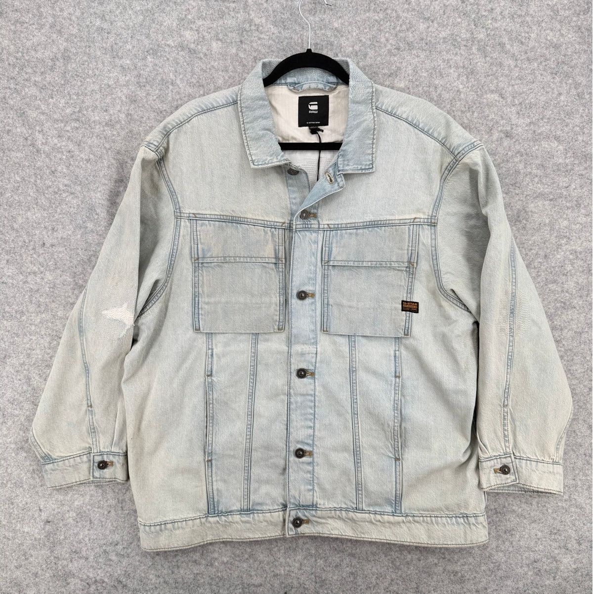 G-Star NWT G-Star RAW Oversized Distressed Akoya Denim Jacket Size M / US 6-8 / IT 42-44 - 1 Thumbnail
