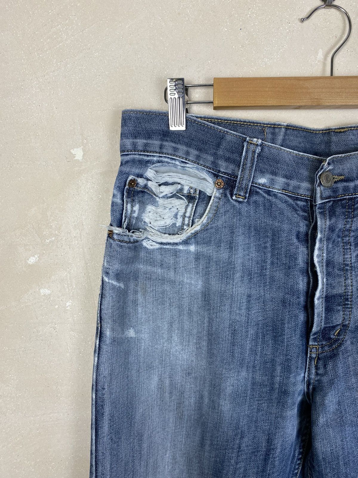 Levi's × Levi's Vintage Clothing × Vintage Vintage Distressed Levi’s 501 Avant Garde Punk jeans Size US 31 - 11 Thumbnail