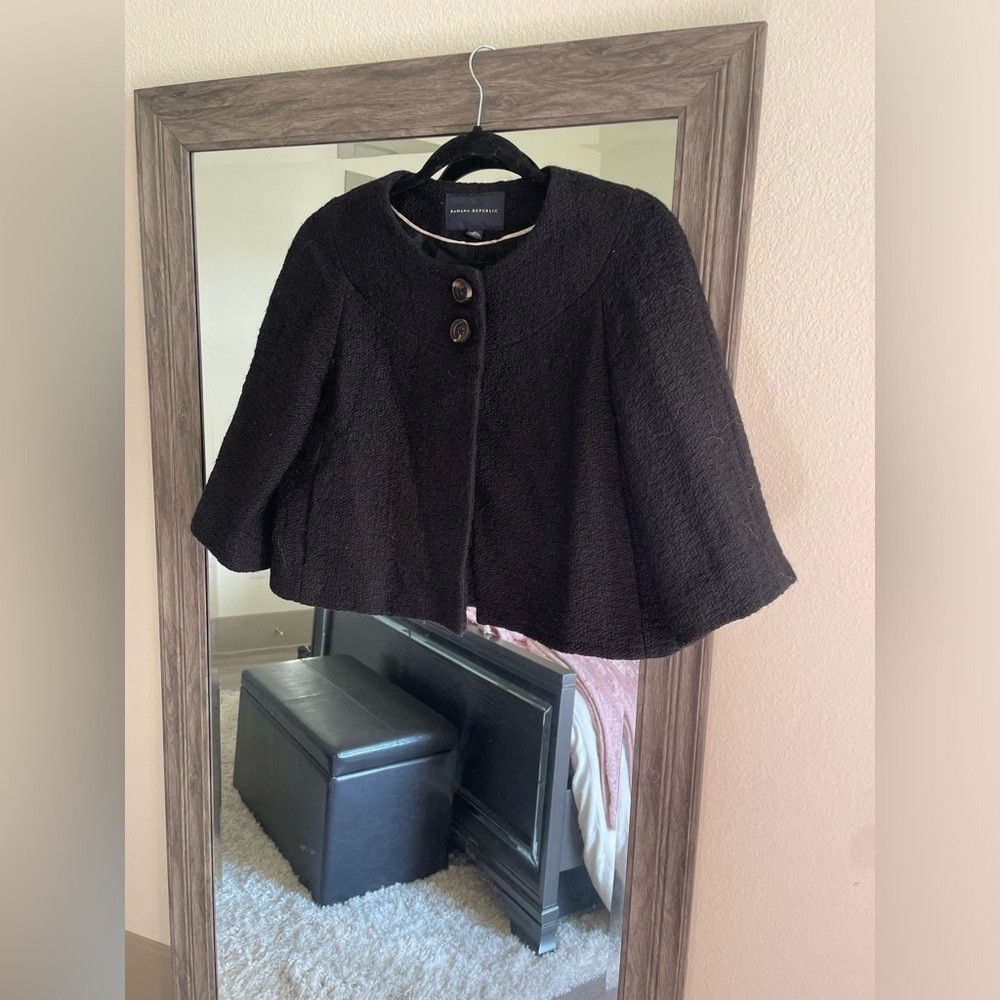 Banana Republic Black banana republic shawl with buttons Size M / US 6-8 / IT 42-44 - 1 Thumbnail