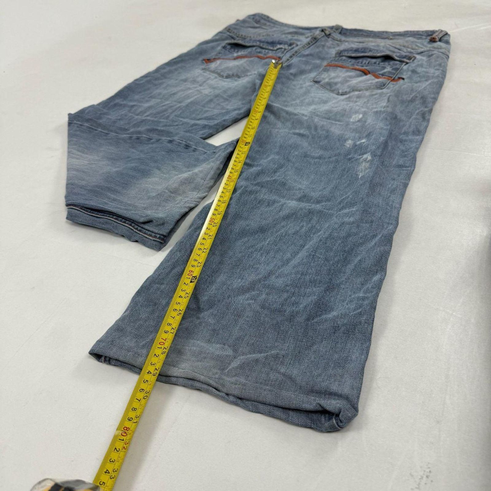 Japanese Brand × Pepe Jeans × Vintage Vintage y2k pepe baggy wide leg embroidered skater jeans Size US 42 / EU 58 - 3 Thumbnail