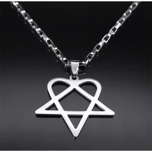 Jewelry Kitazawa x Mint Heart Necklace Punk Grunge Chain Y2K Size ONE SIZE - 7 Thumbnail