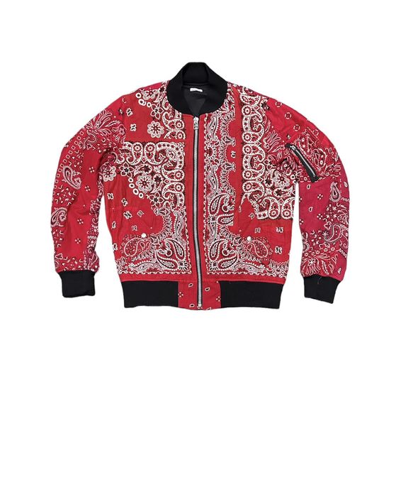 Old Park Old park bomber jacket paisley design | Grailed