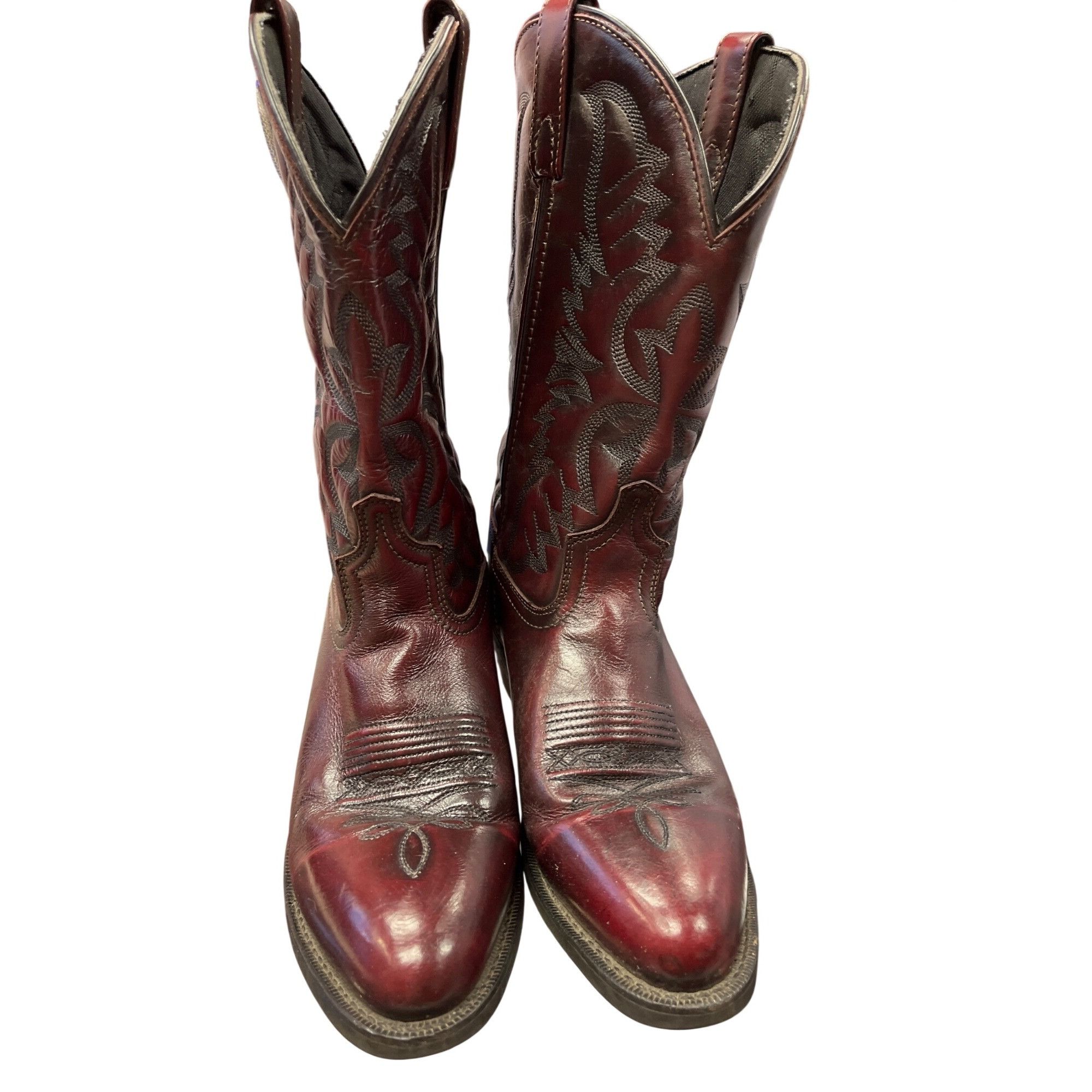 Other Laredo mens brown leather western mid calf boots sz 9.5D SKU Size US 9.5 / EU 42-43 - 9 Thumbnail