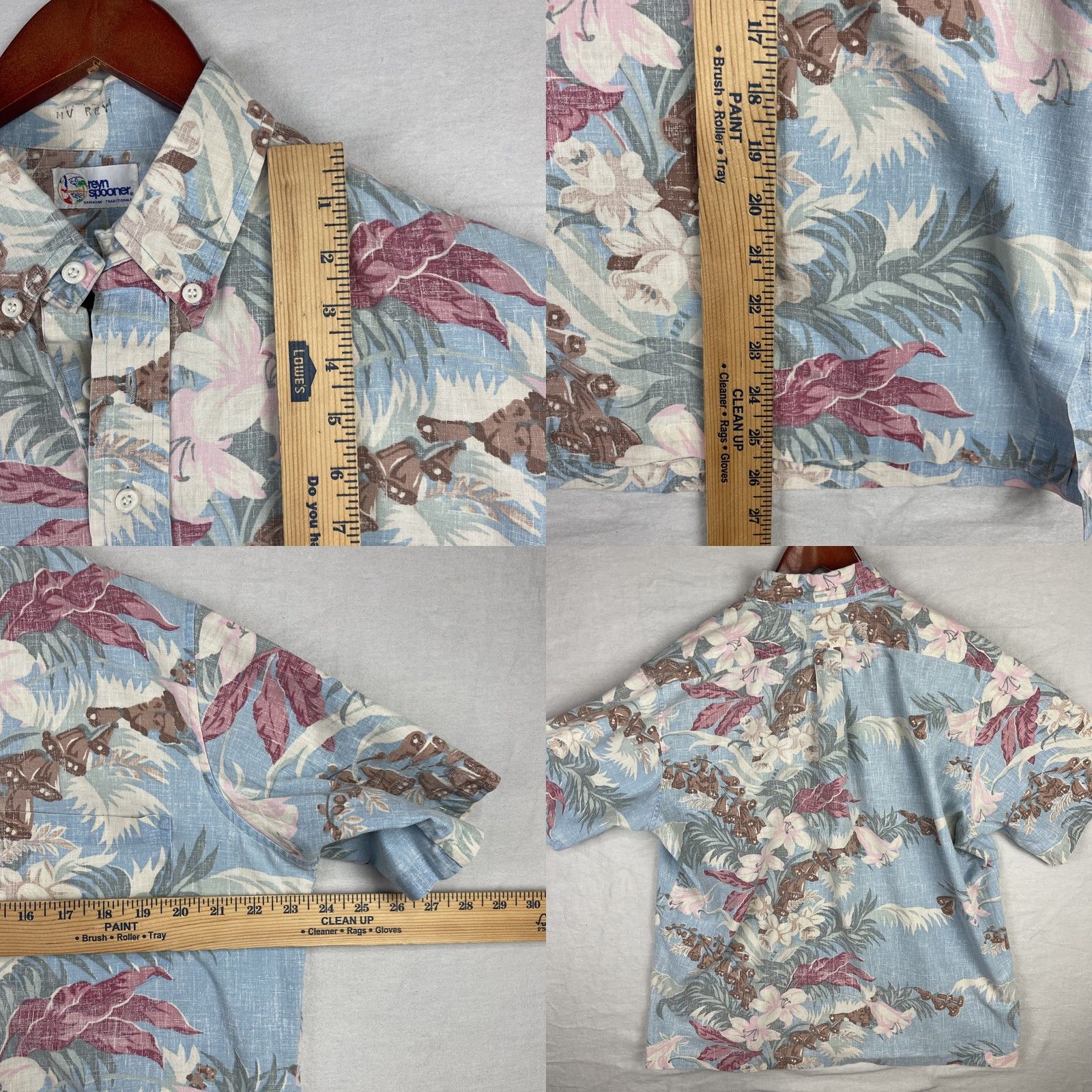 Reyn Spooner VINTAGE Reyn Spooner Shirt Mens Large Blue Button Down Hawaiian Aloha Reverse Print Size US L / EU 52-54 / 3 - 8 Thumbnail