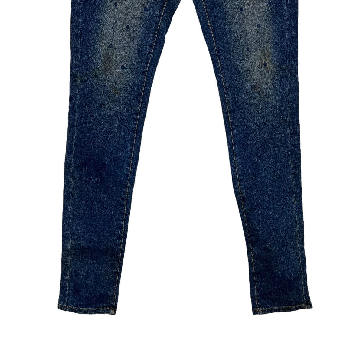 Issey Miyake 🔥 SUPER HAKKA POLKADOT SKINNY JEANS Size US 30 / EU 46 - 4 Thumbnail