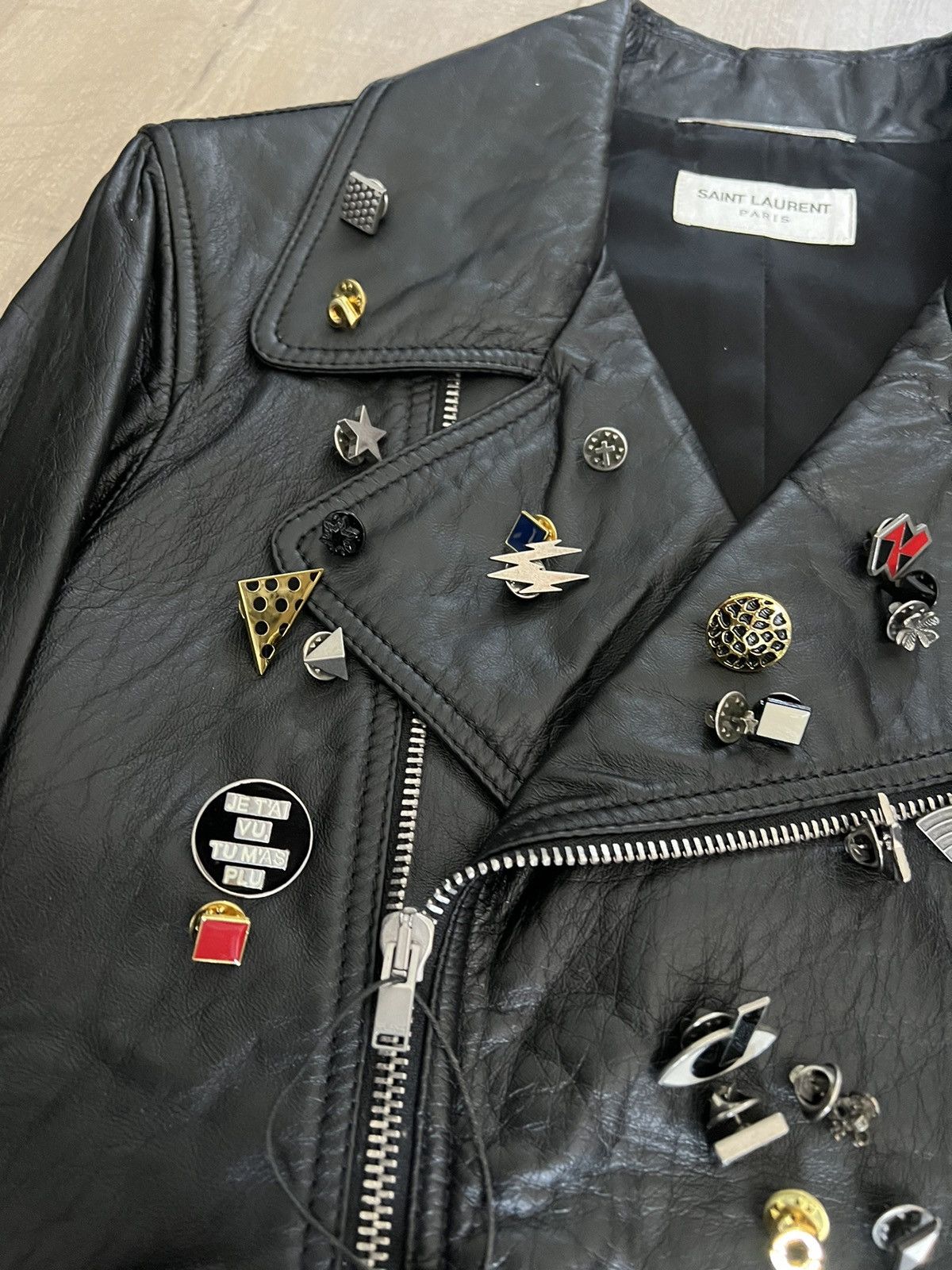 【最終価格】SAINT LAURENT PARIS 15aw L00 44 Hedi Slimane × Saint Laurent Paris 15FW L00 Motorcycle Leather
