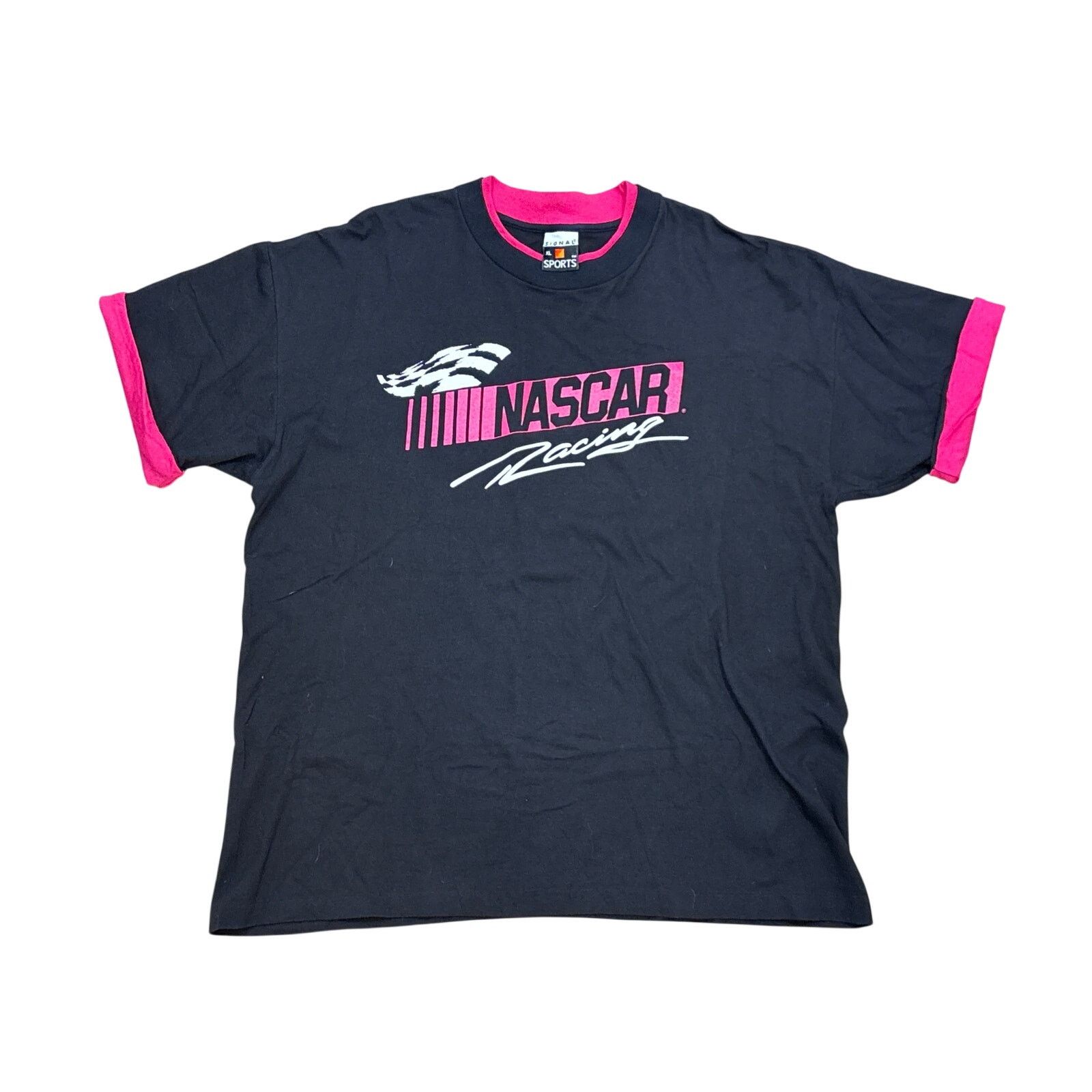 NASCAR Vintage 80s NASCAR Racing layered XL Signal Sports shirt USA Size US XL / EU 56 / 4 - 1 Thumbnail
