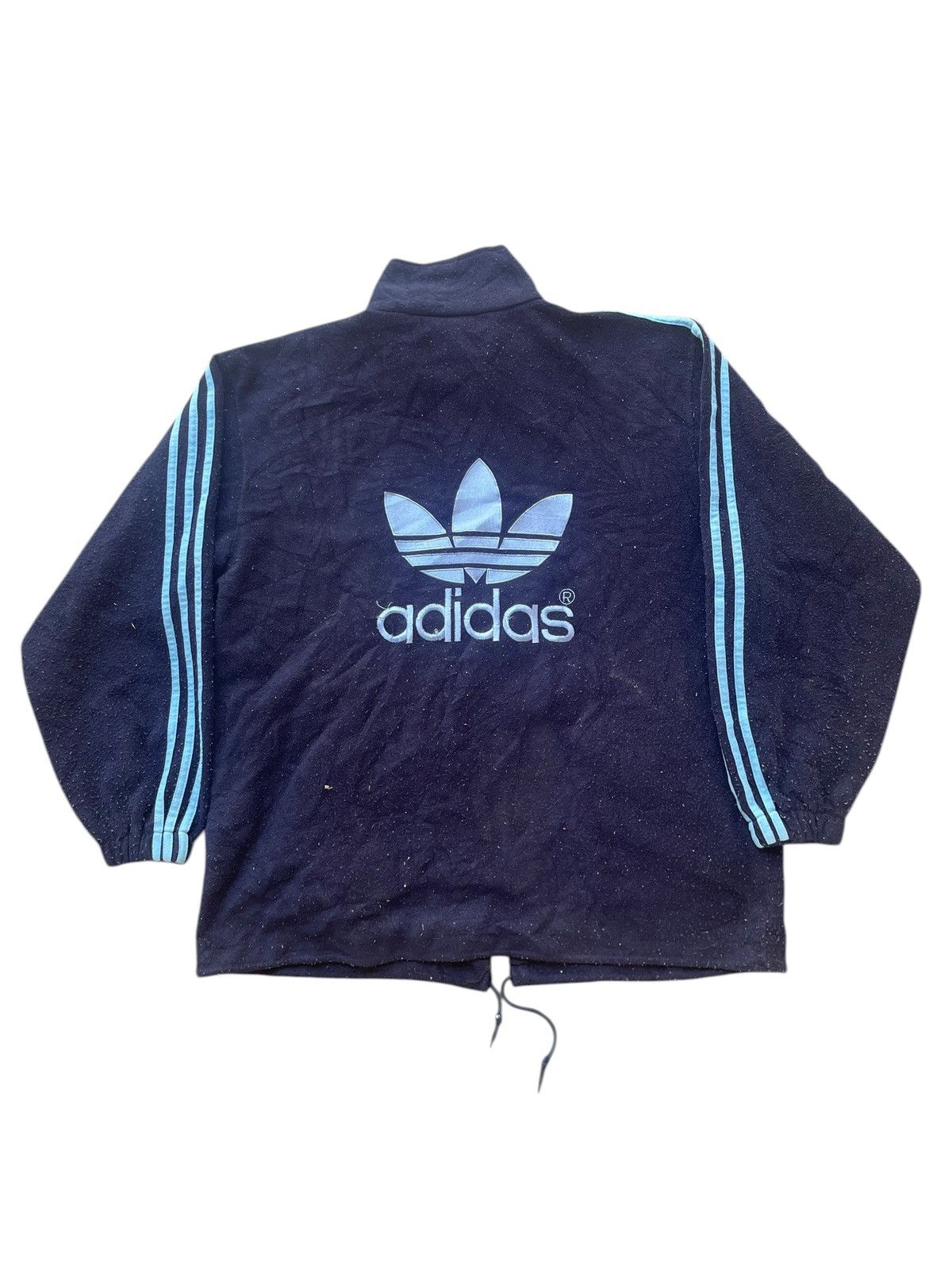 Adidas Vintage 90s Adidas Big Logo Full Zipper Oversized Size US M / EU 48-50 / 2 - 1 Thumbnail