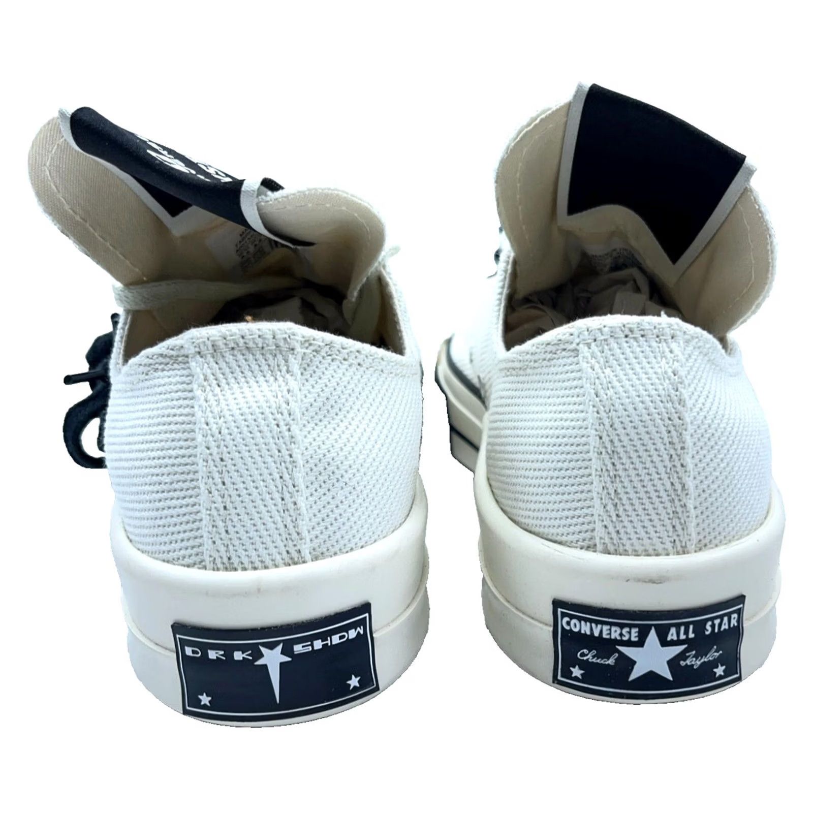 Converse Converse Rick Owens x DRKSHDW DRKSTAR Chuck 70 Low Sneaker Men 6.5 Women 8.5 White Size US 7 / IT 37 - 3 Thumbnail