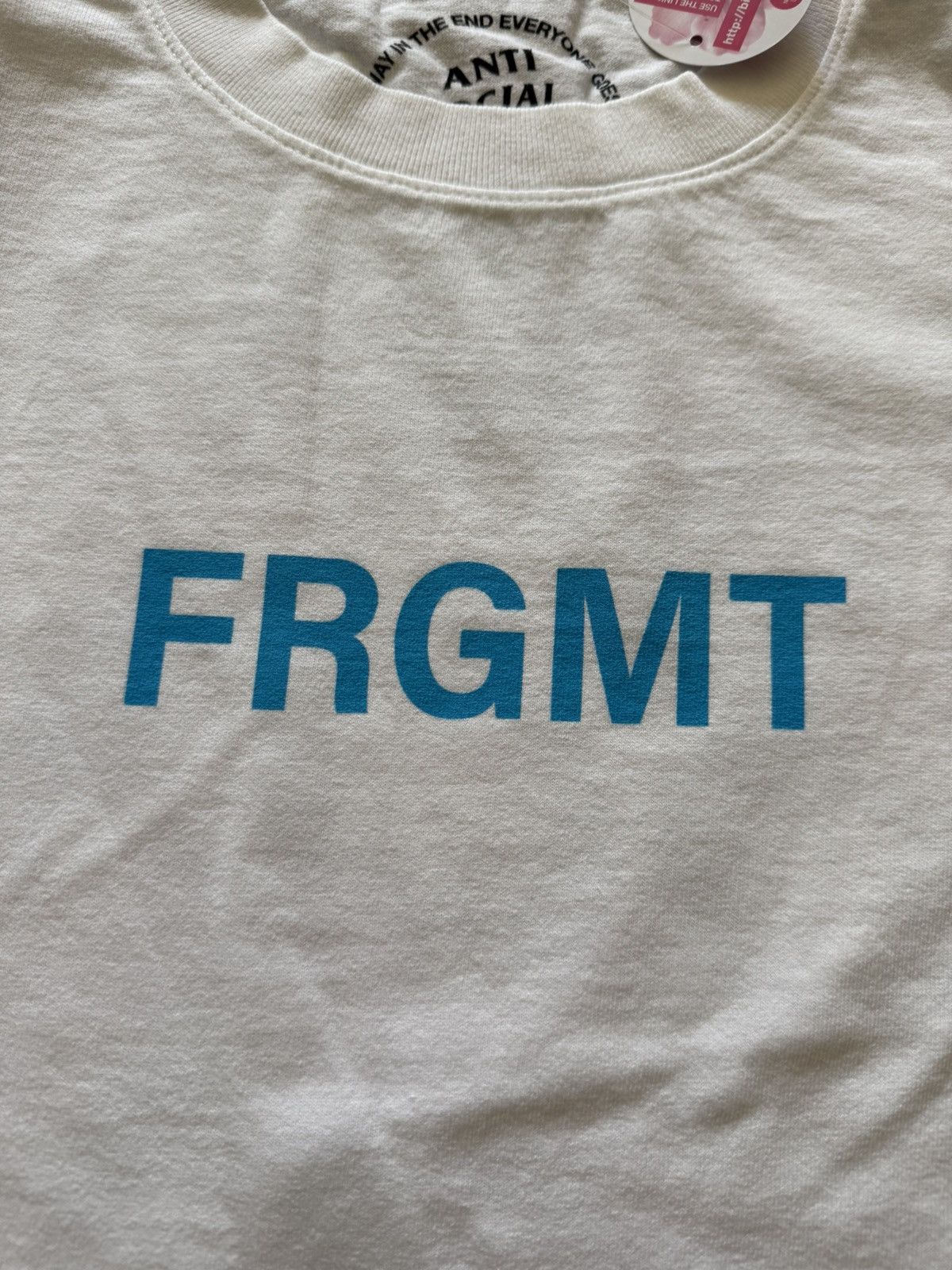 Anti Social Social Club x Fragment Design Logo Tee White M