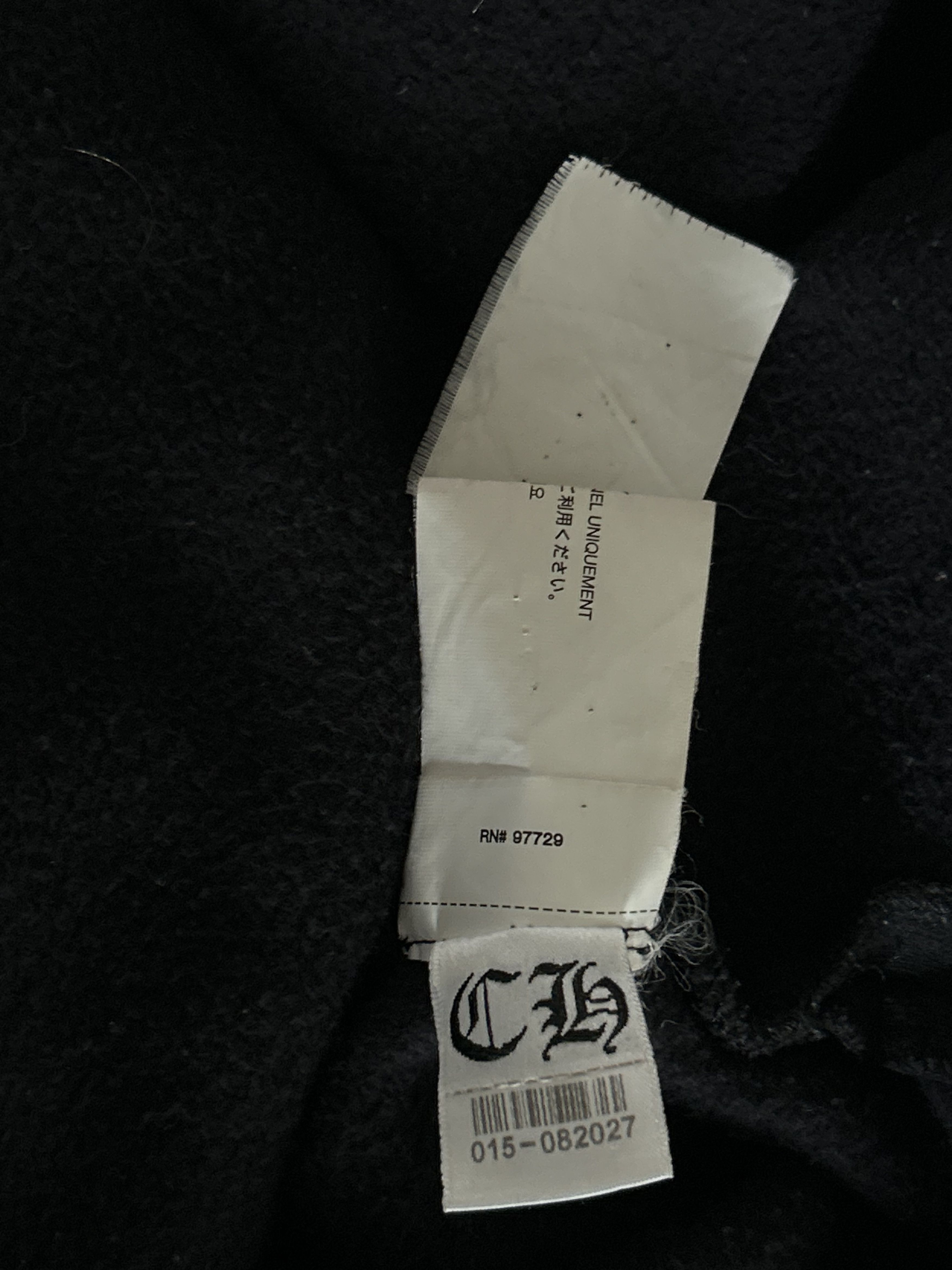 Chrome Hearts Chrome Hearts Black Leather Triple Cross Patch Hoodie Size US S / EU 44-46 / 1 - 6 Thumbnail
