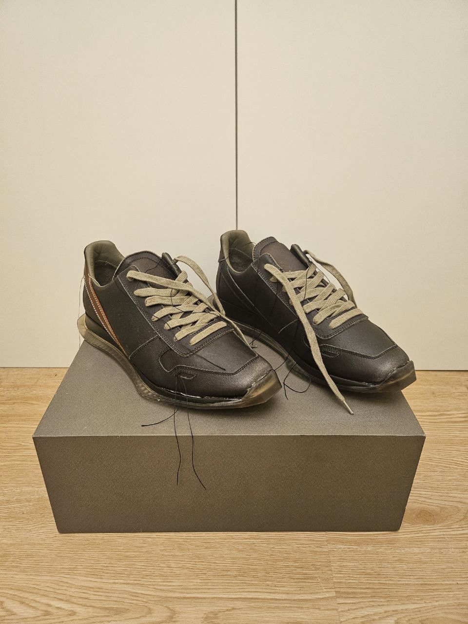 Rick Owens × Rick Owens Drkshdw SS19 Babel Swamp Blue Jay Vintage Runner Size US 7 / EU 40 - 1 Thumbnail