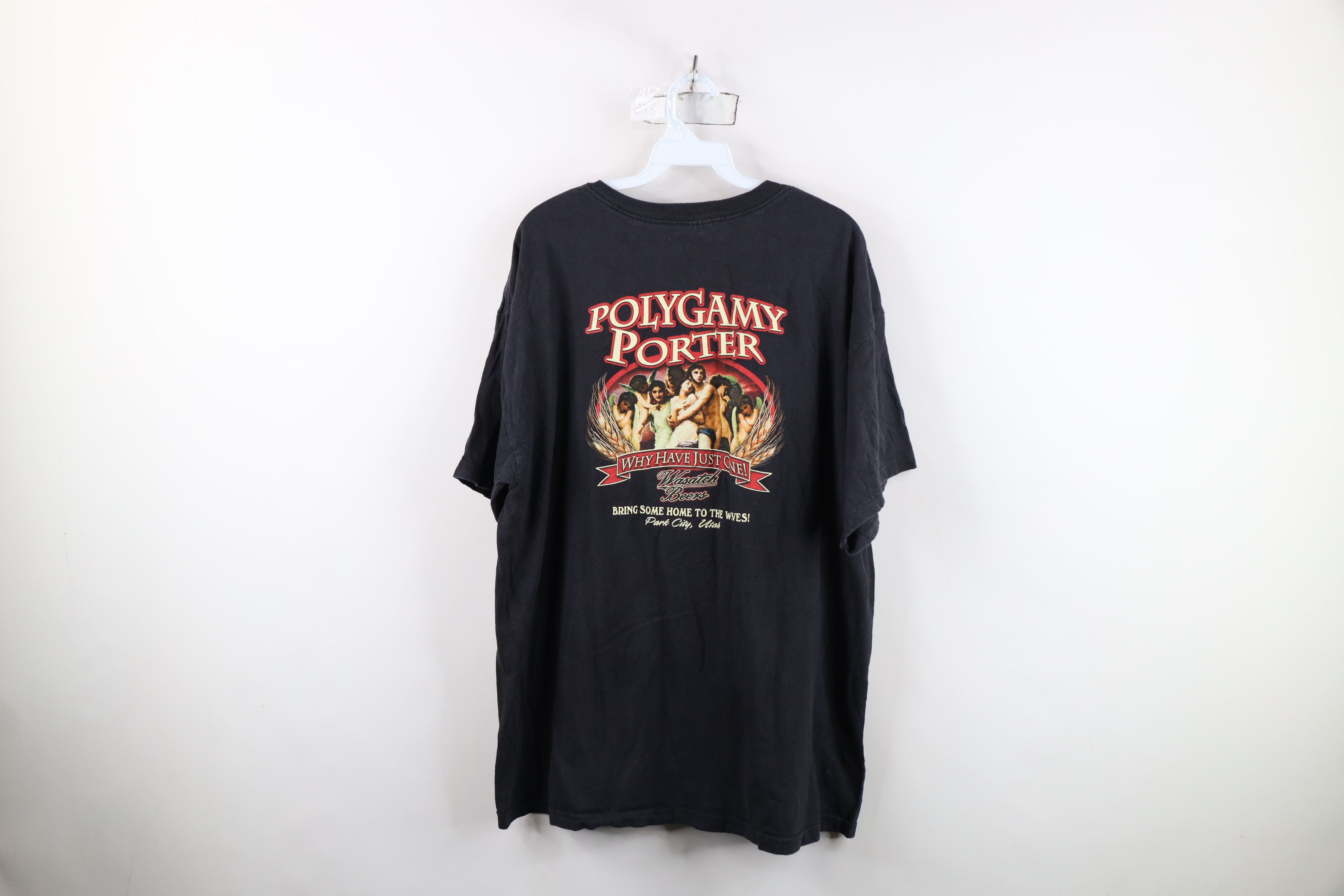 Vintage Vintage Y2K Streetwear Porter Wasatch Beers T-Shirt Black Size US XL / EU 56 / 4 - 13 Thumbnail
