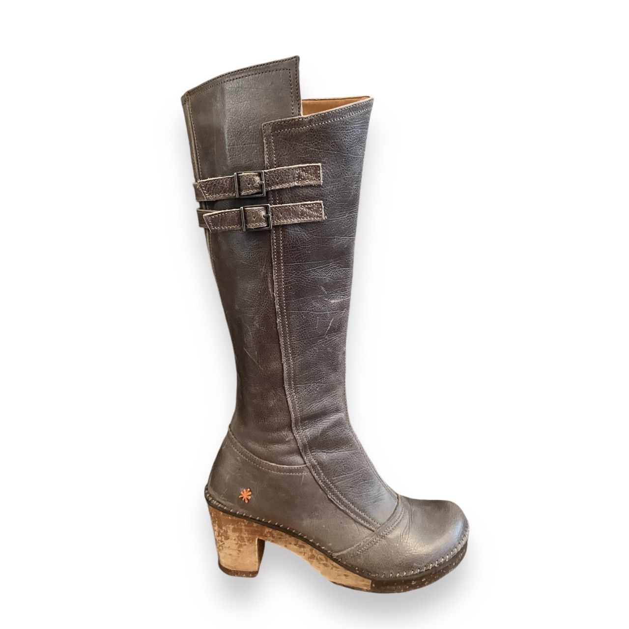 Designer × Vintage Iconic Art Company rare Vintage 90s Leather Platform Boots Size US 5 / IT 35 - 1 Thumbnail