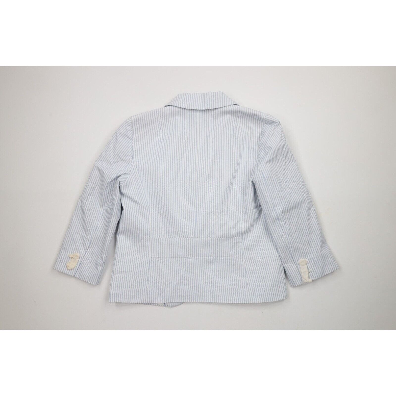 J.Crew × Vintage Deadstock Vintage J Crew 2 Piece Striped Business Suit Size M / US 6-8 / IT 42-44 - 7 Thumbnail