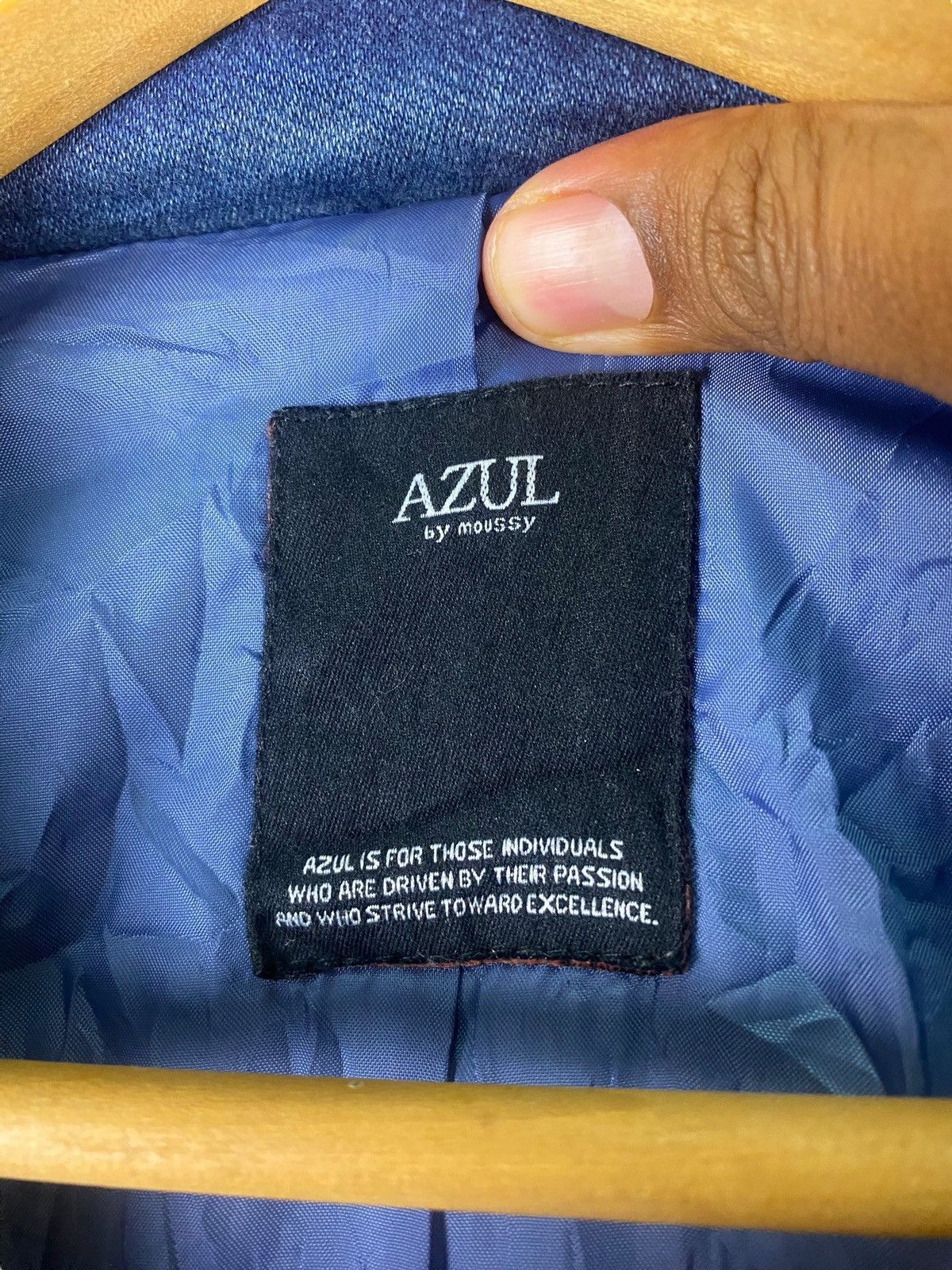 MOUSSY Azul by Moussy Double Colar Zip Indigo Light Jacket Size US M / EU 48-50 / 2 - 11 Thumbnail