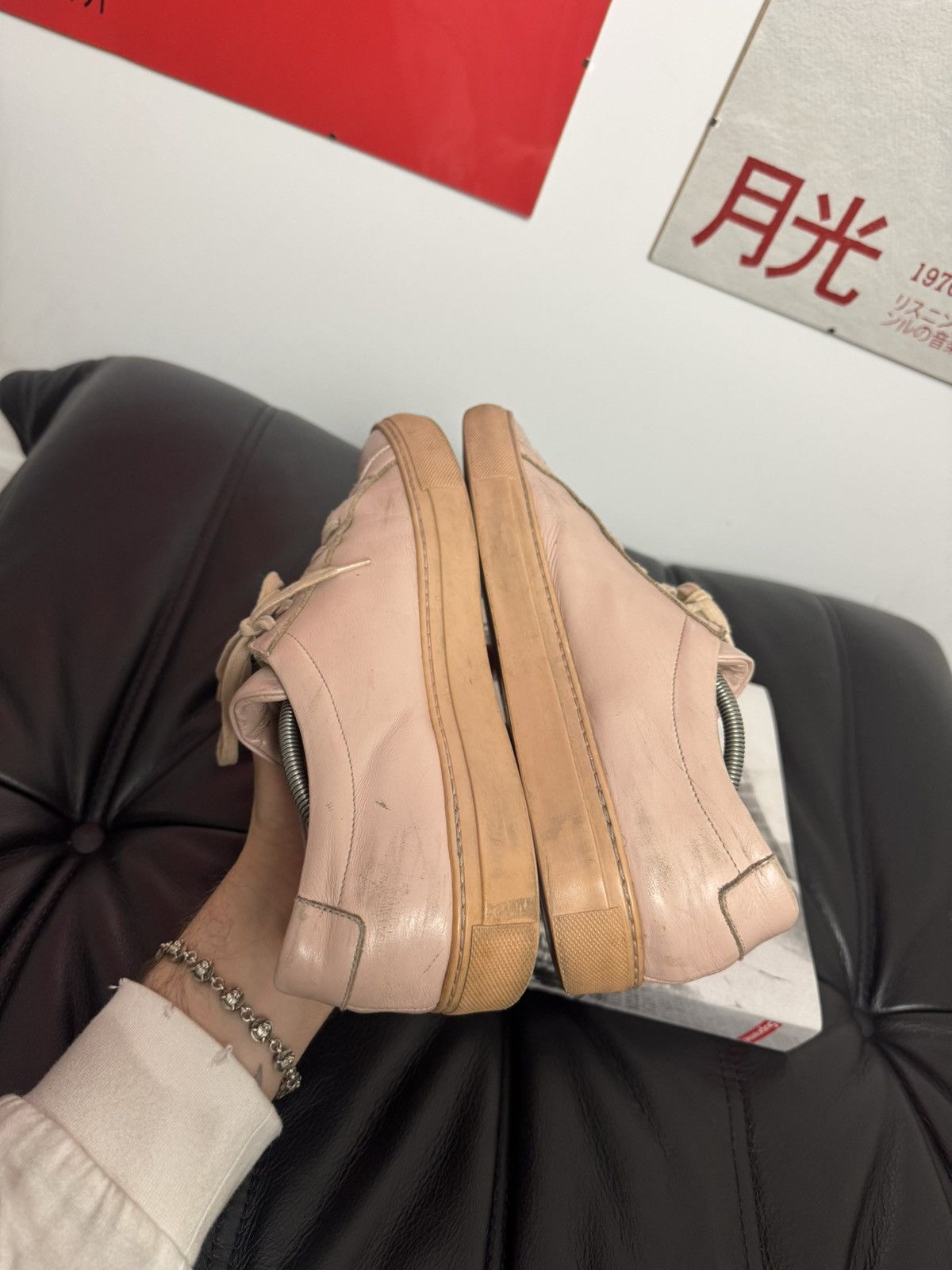 Common Projects Common Projects Achilles Low Rose Luxury Leather Sneakers Size US 9 / EU 42 - 3 Thumbnail