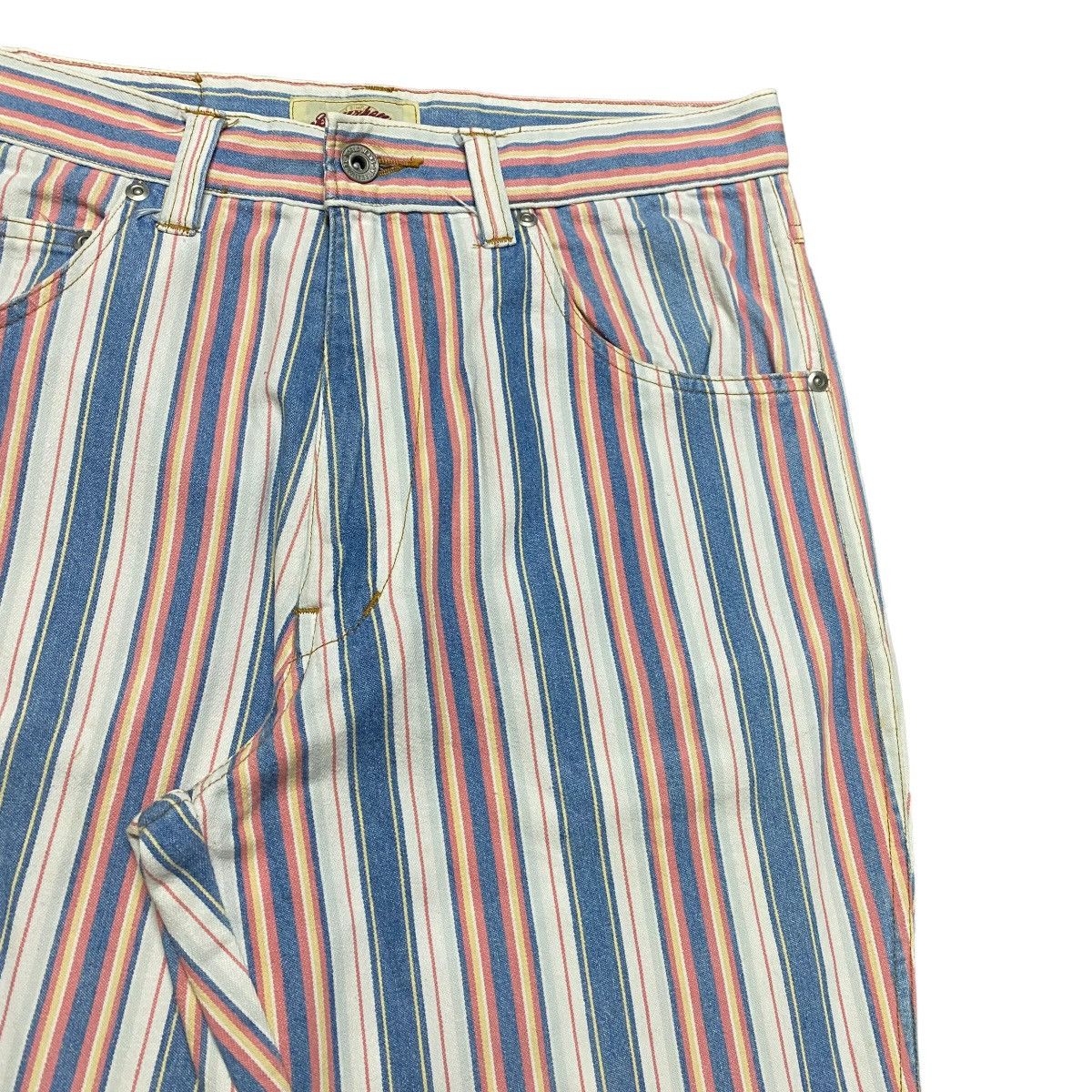 Japanese Brand Super Flare🔥 BOURBON HOUSE striped Flare Pants Size US 30 / EU 46 - 4 Thumbnail