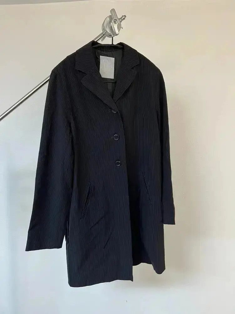 Yohji Yamamoto Yohji Yamamoto Work Shop Stripe Coat Size US M / EU 48-50 / 2 - 1 Thumbnail